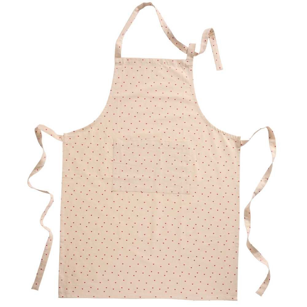 Ib Laursen Kochschürze IB Laursen Kinder Schürze VALENTIN Natur mit Roten H günstig online kaufen