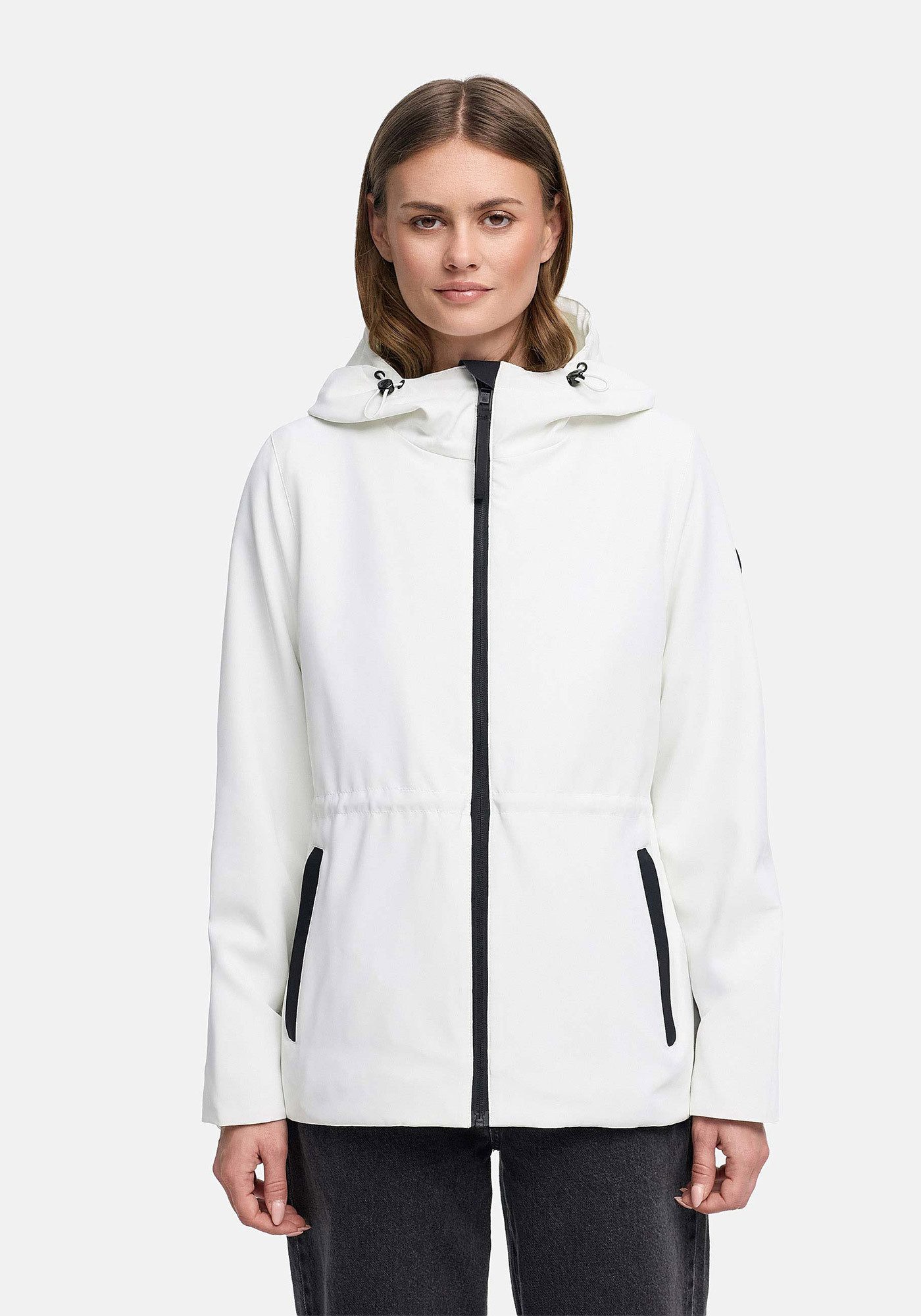 Marikoo Outdoorjacke Katzilein Leichte Übergangsjacke mit Kapuze und Kordel günstig online kaufen