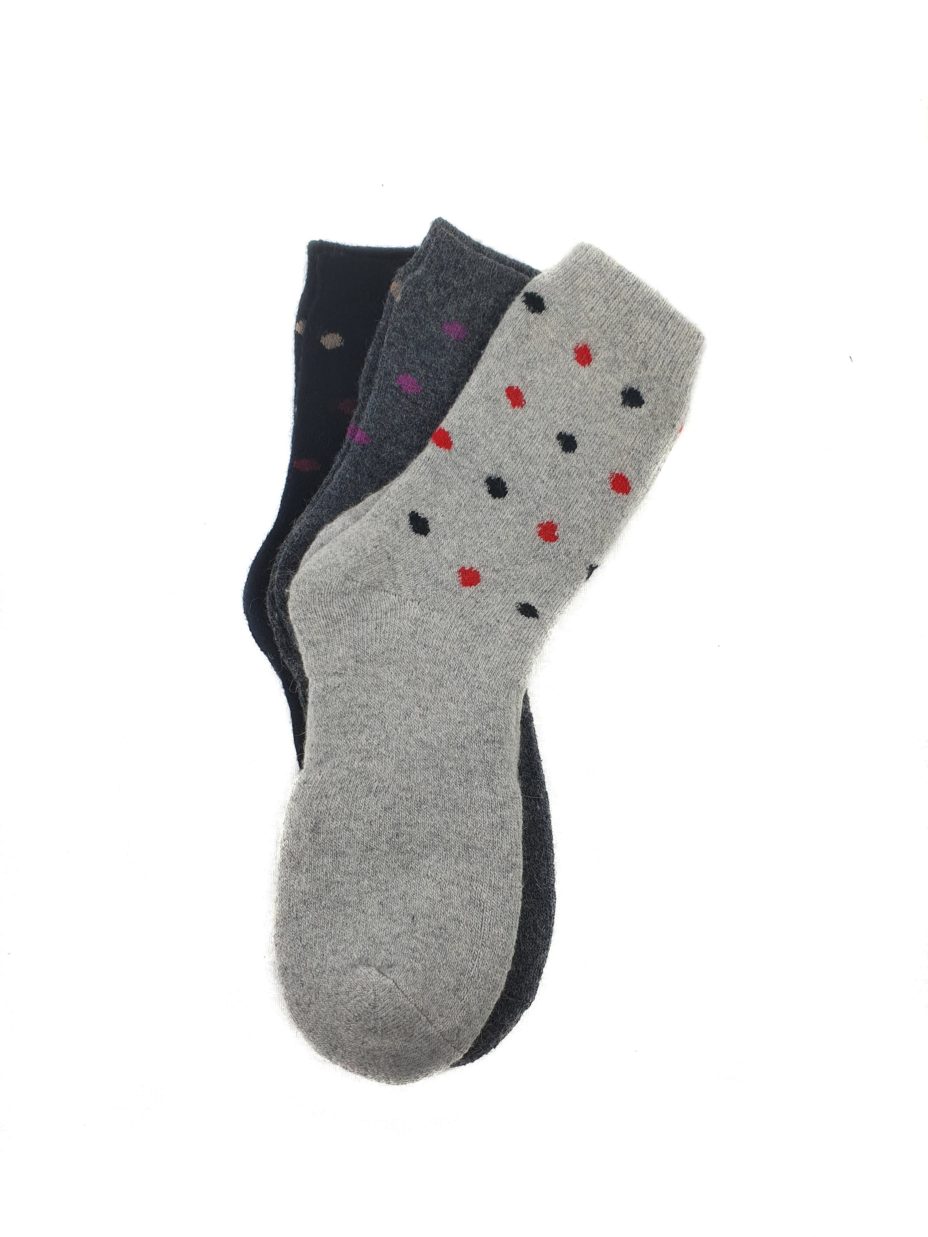 Bruno Barella Thermosocken Winter Thermo Socken mit Künstler Motiv 3er Pack (Set, 3 Paar) grau-dunkel grau-dunkel blau