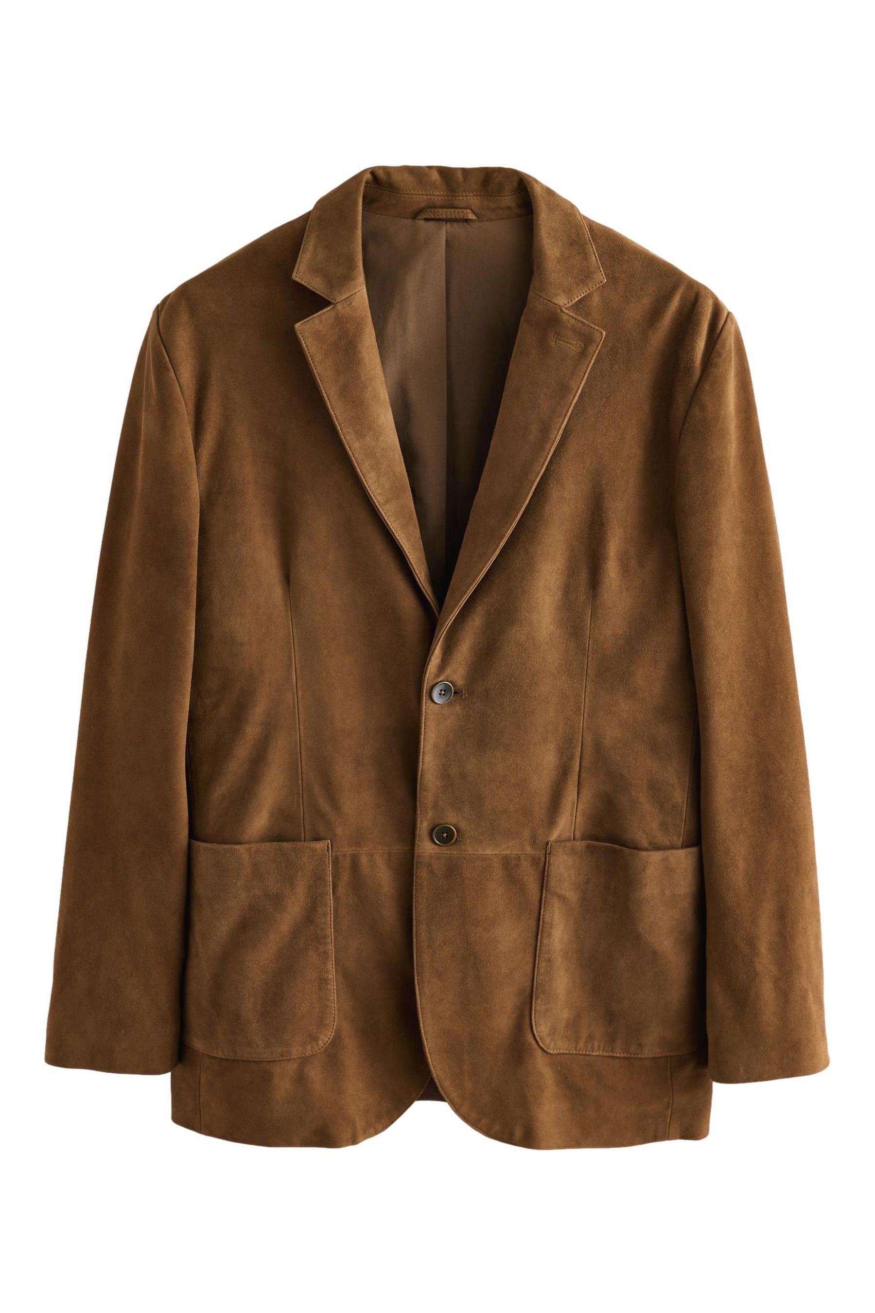 Next Jackenblazer Regular Fit Signature Sakko aus Veloursleder (1-tlg) günstig online kaufen