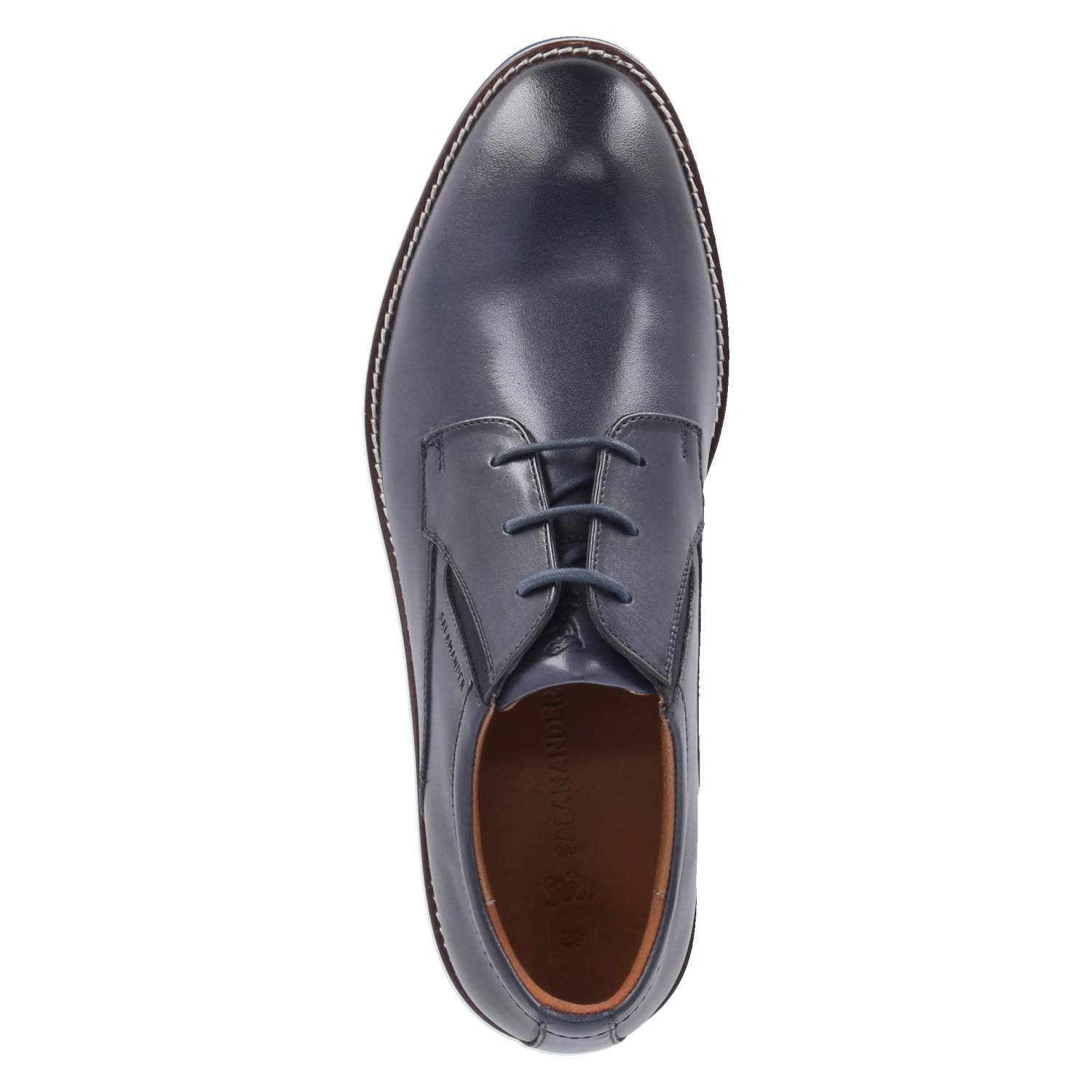 Salamander Salamander E11AS6011100-4100 Herren Glattleder blau Schnürschuh