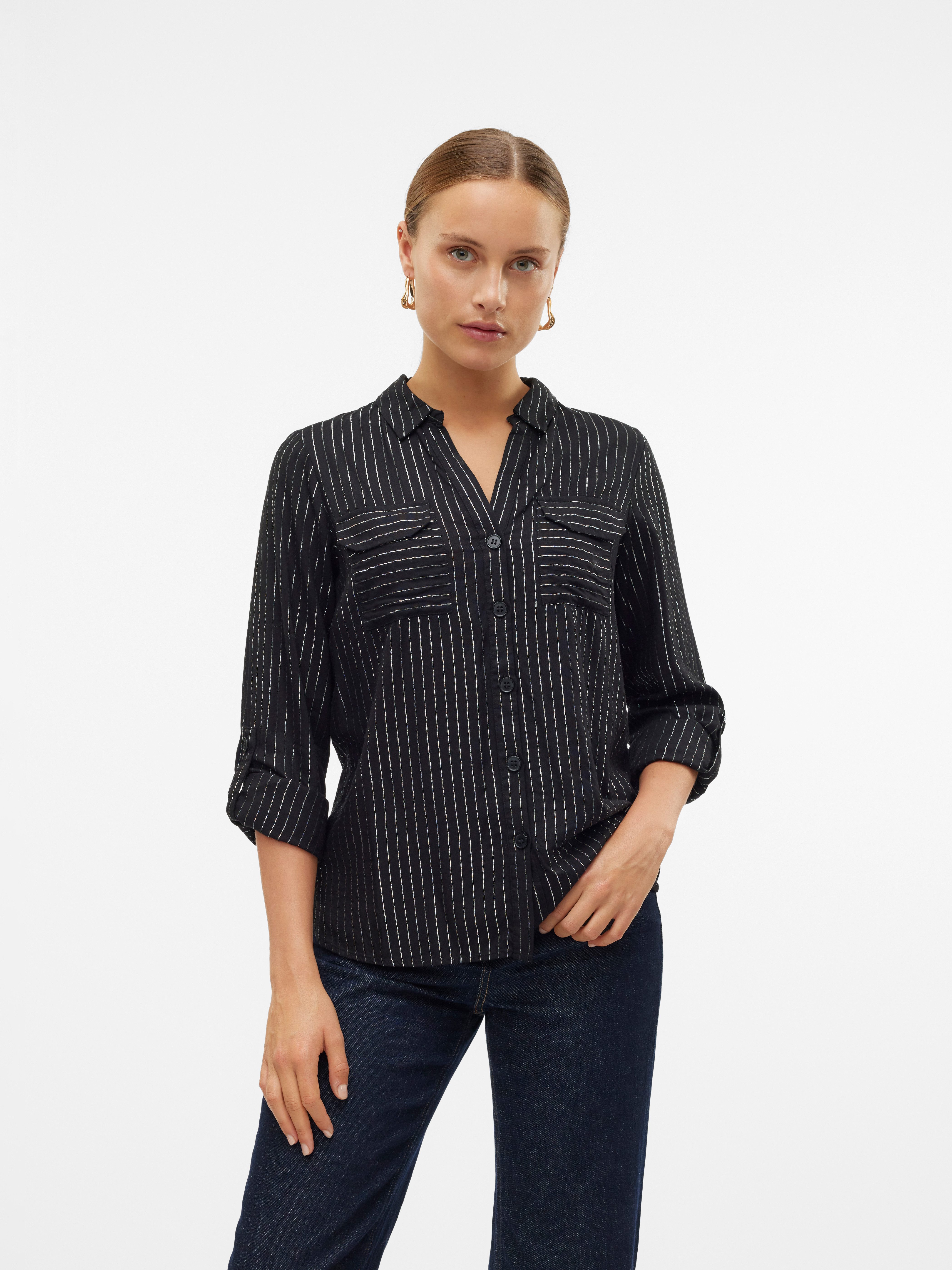 Vero Moda Hemdbluse VMBUMPY LS GLITTER günstig online kaufen