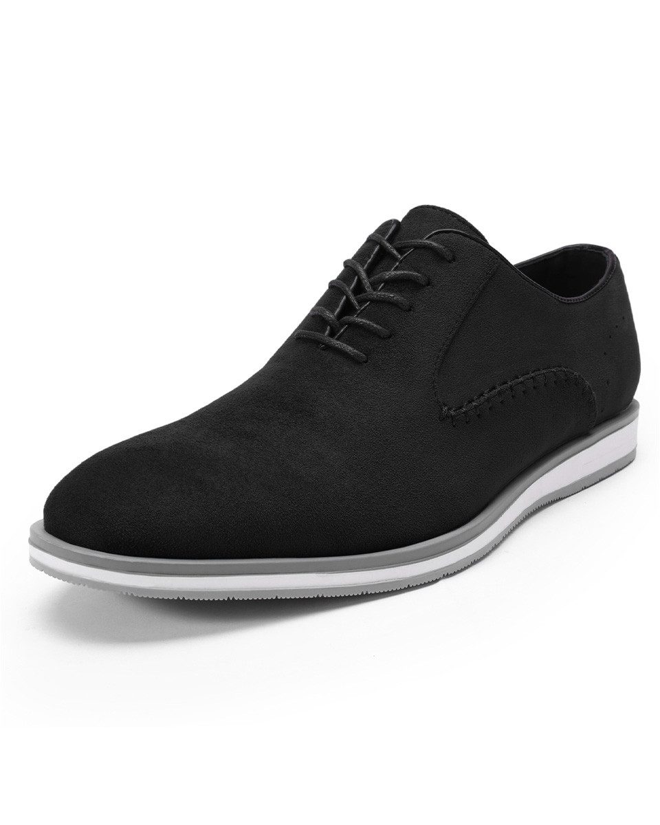 Allthemen Schnürschuh Herren Schnürschuhe aus Oxford-Flockgewebe Business atmungsaktiv
