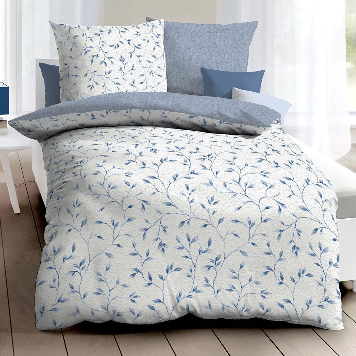 Kaeppel Bettwäsche Leaf, Seersucker, 2 teilig, günstig online kaufen