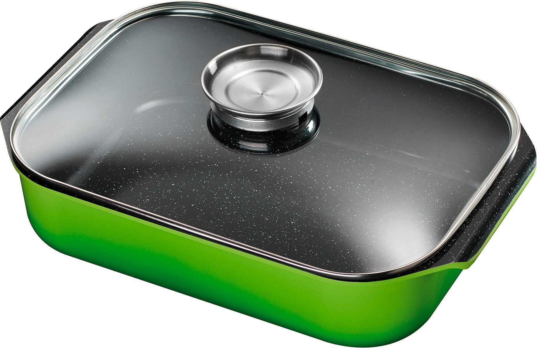 KING Topf-Set, Aluminiumguss (Set, 5-tlg., je 1 Kochtopf 16/20/24 cm, Stielkasserolle 16 cm, Bräter 40 x 26 cm), Induktion, außer Bräter