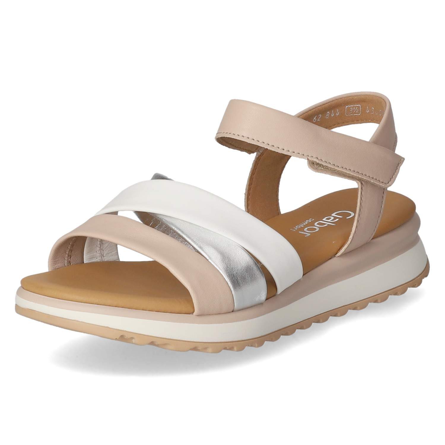 Gabor Gabor 62.844.20 Damen Glattleder beige Sandalette