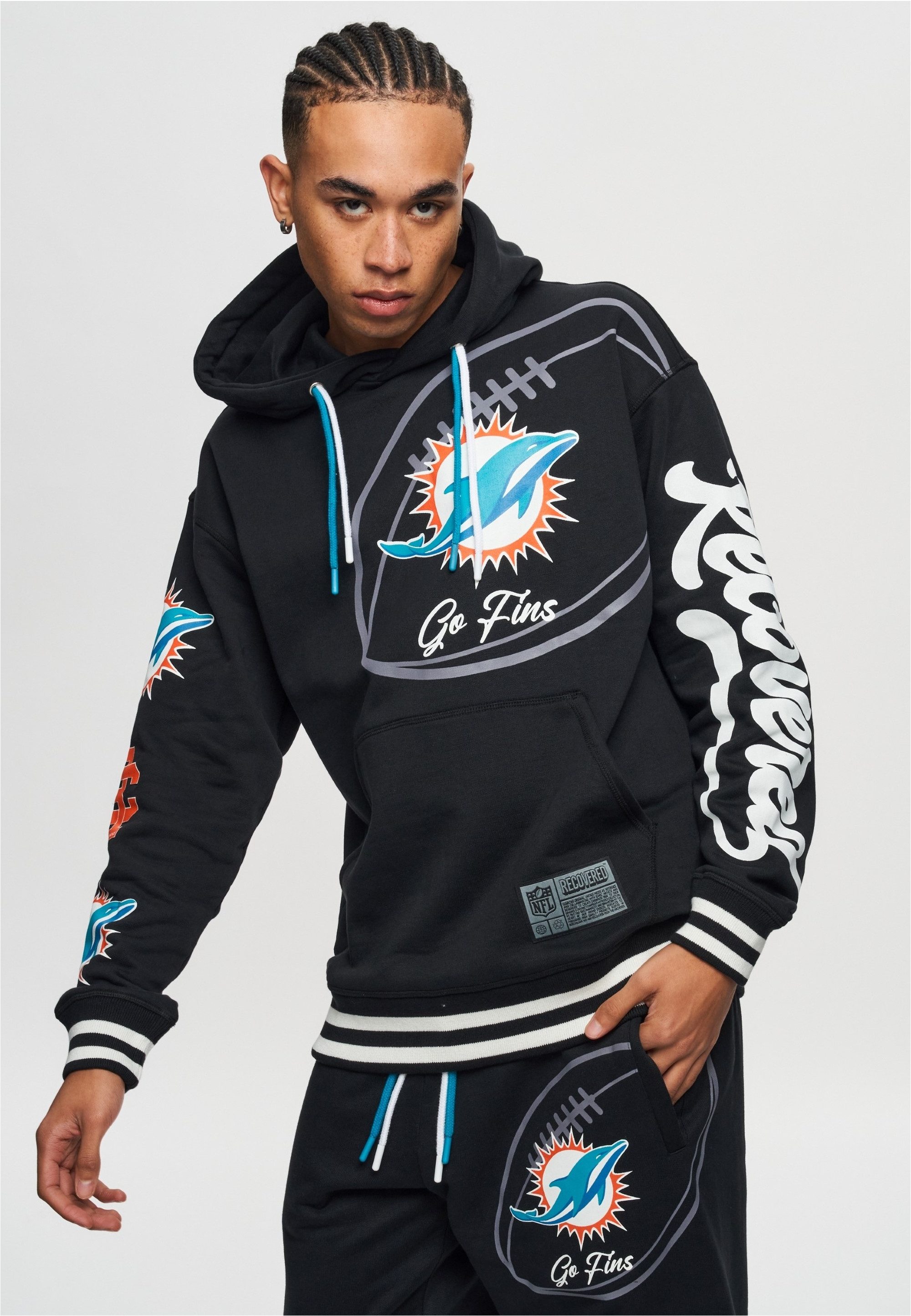 Recovered Kapuzensweatshirt NFL Dolphins Go Fins günstig online kaufen