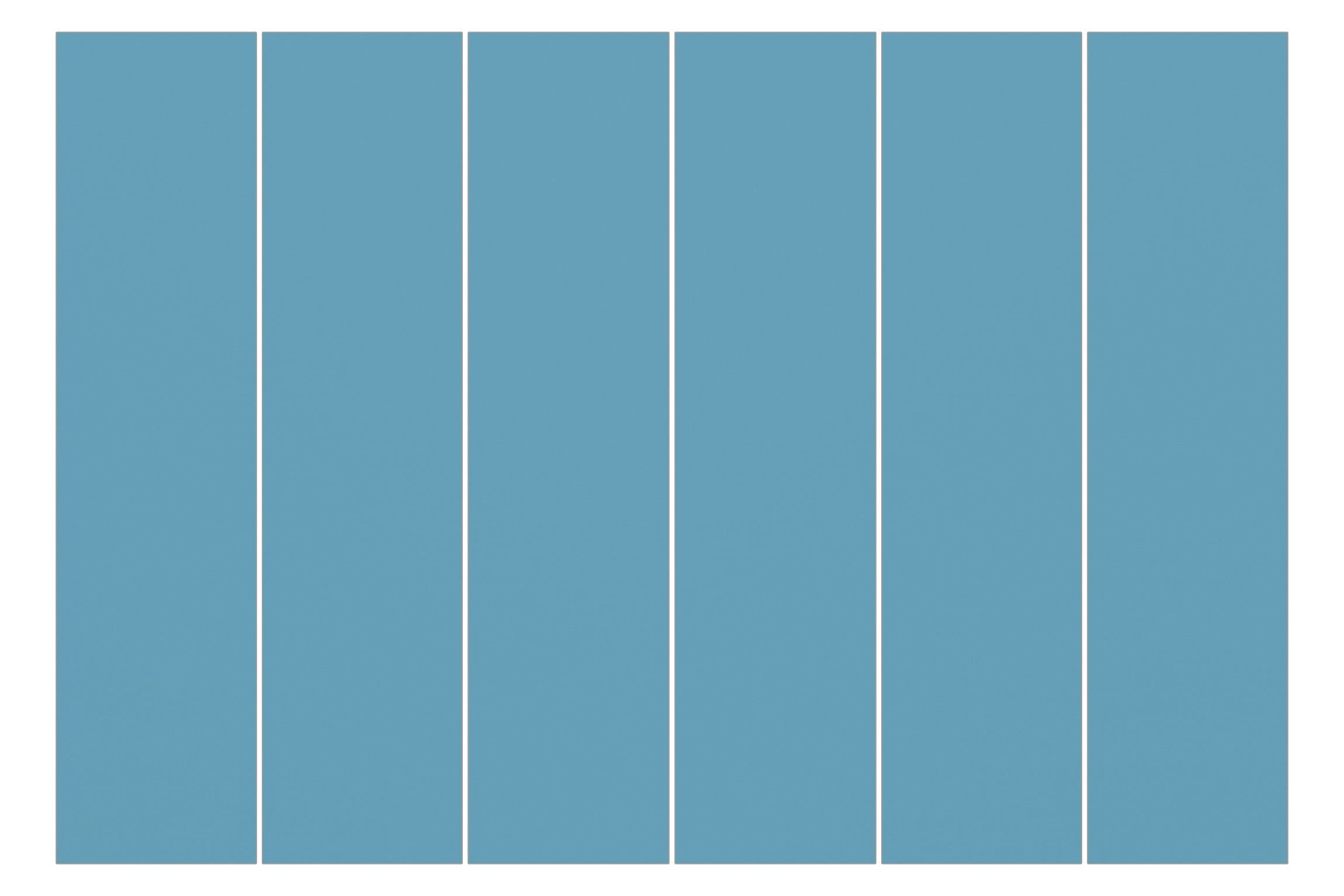 Bilderdepot24 Schiebegardine modern Flächenvorhang blickdicht Meerblau, günstig online kaufen