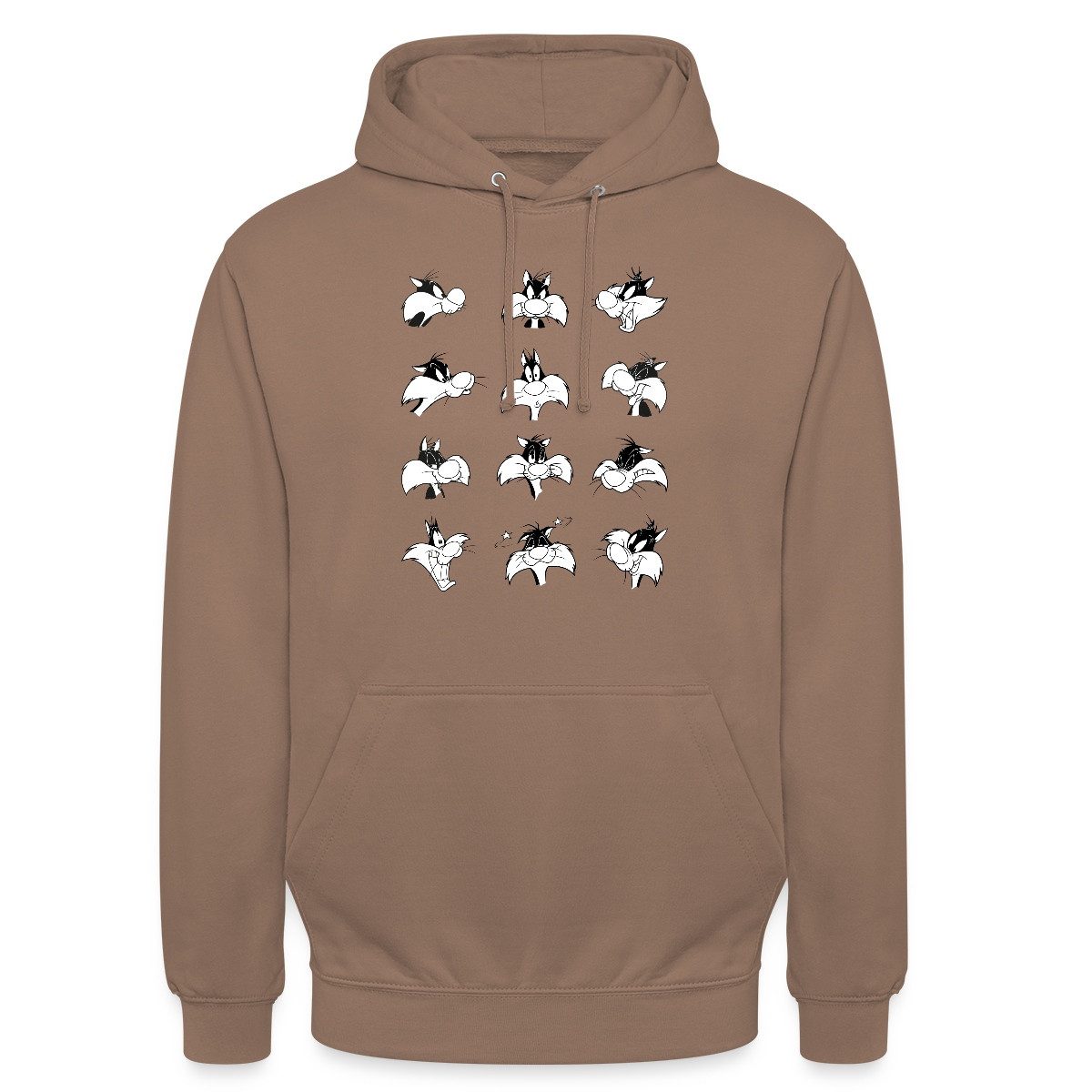 Hoodie Looney Tunes Sylvester Charakter Gesichtsausdrücke Unisex Hoodie