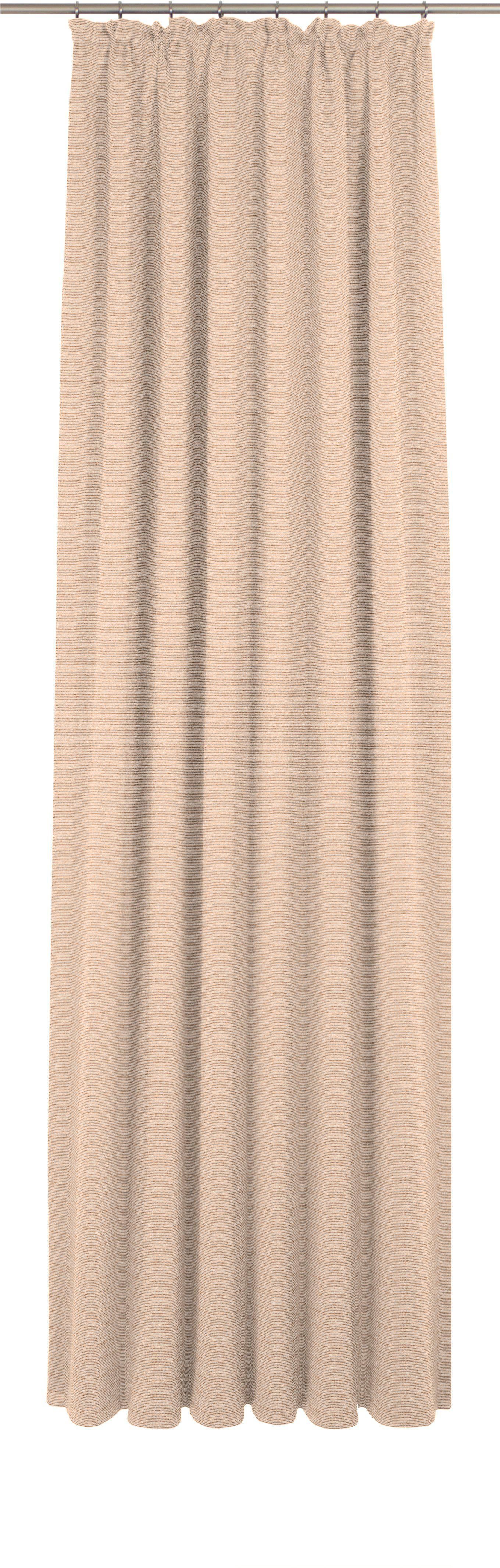 Vorhang Berwick, Wirth, Kräuselband (1 St), blickdicht, Jacquard terra