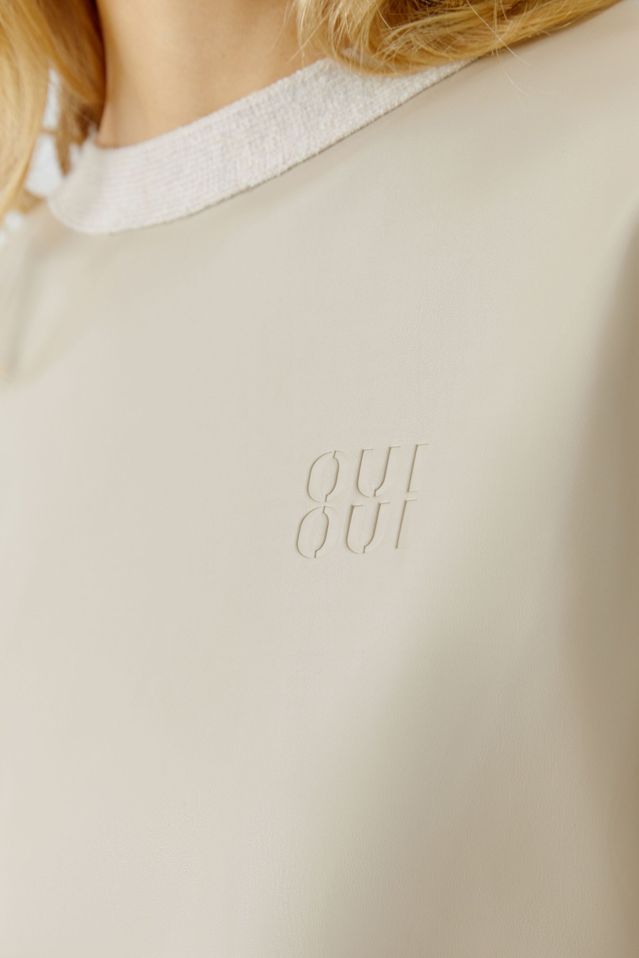 Oui Rundhalspullover