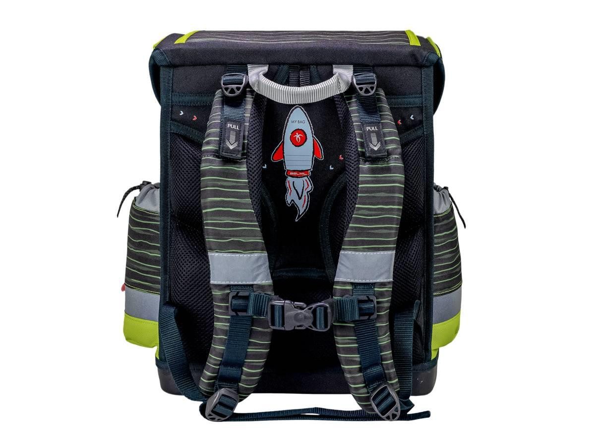 Belmil Schulranzen "Classy Plus" 2025 mit Magnetverschluss, 4tlg. Set ab 1. Klasse, Grundschule, für Mädchen