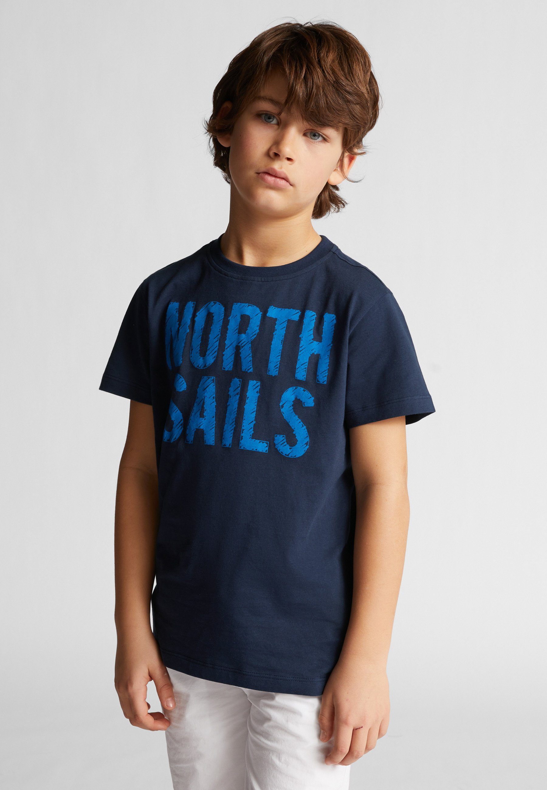 Sails North T-Shirt MARINEBLAU Baumwoll-Jersey-T-Shirt