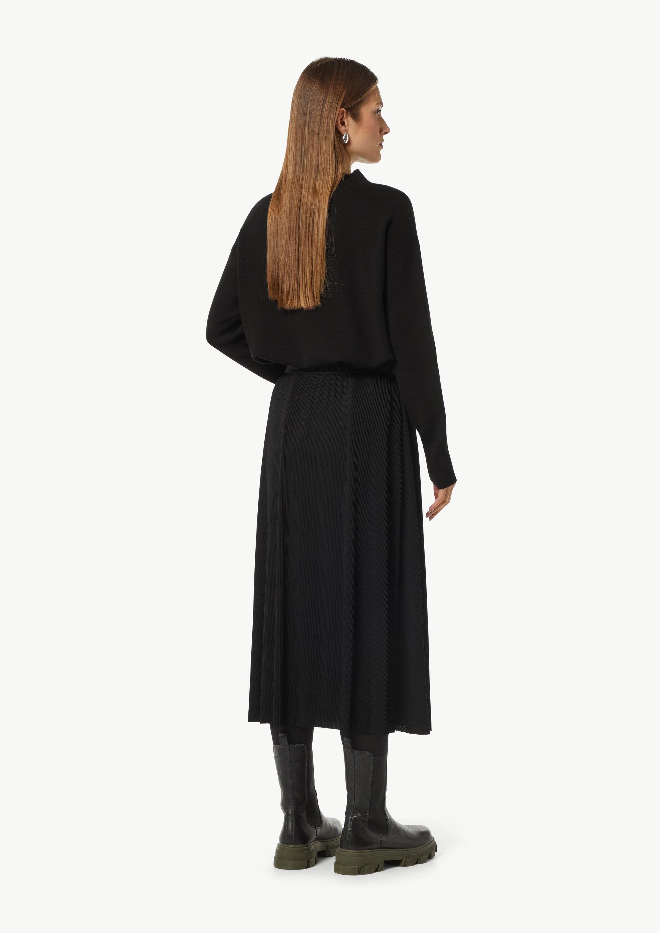 comma Midirock Rock Strukturierter Jersey-Rock mit elastischem Bund
