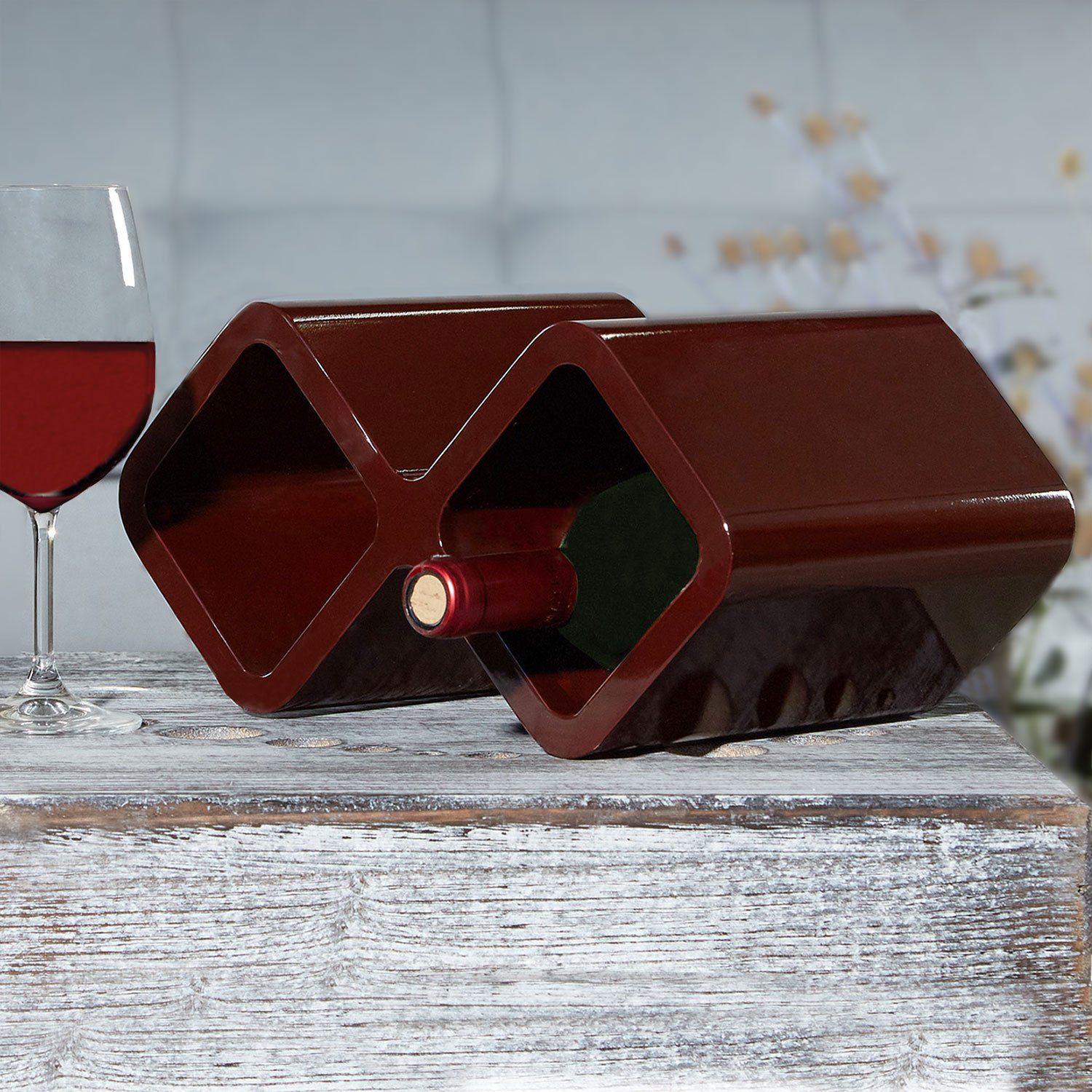 Homestyle4u Wandregal Cube Regal Weinregal Weinhalter günstig online kaufen