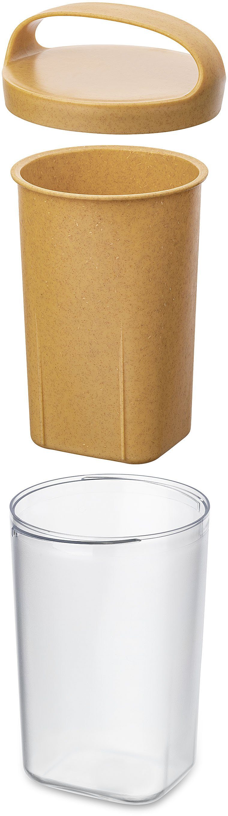 KOZIOL Frischhaltedose BUDDY ISO, Kunststoff, (1-tlg), spülmaschinengeeignet,melaminfrei,recycelbar 0.5L