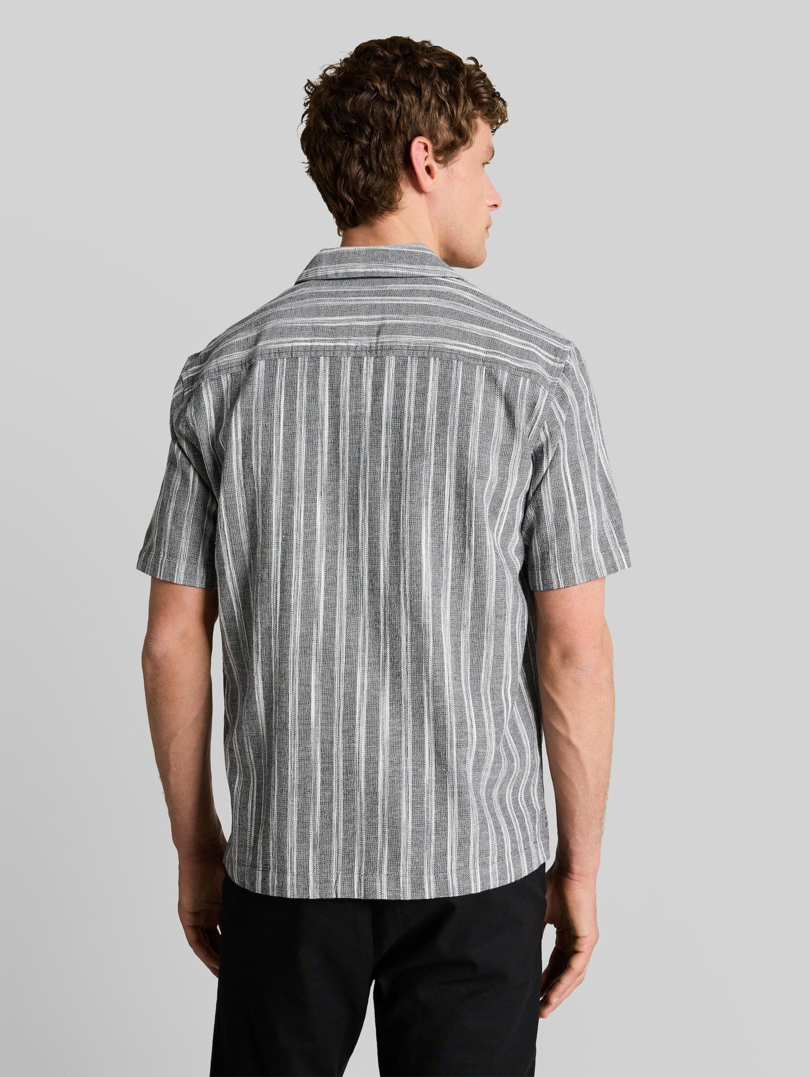 TOM TAILOR Denim Kurzarmhemd Blusen & Shirts Relaxed Fit Resort Hemd mit Leinenanteil