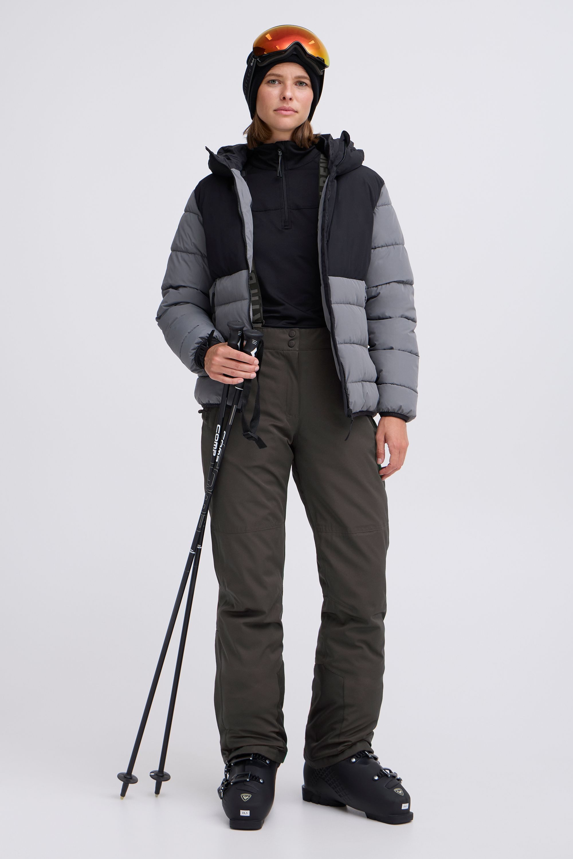 North Bend Skihose NBGiana W W-PRO 15.000 mit wasserdichter Beschichtung Skihose mit Träger
