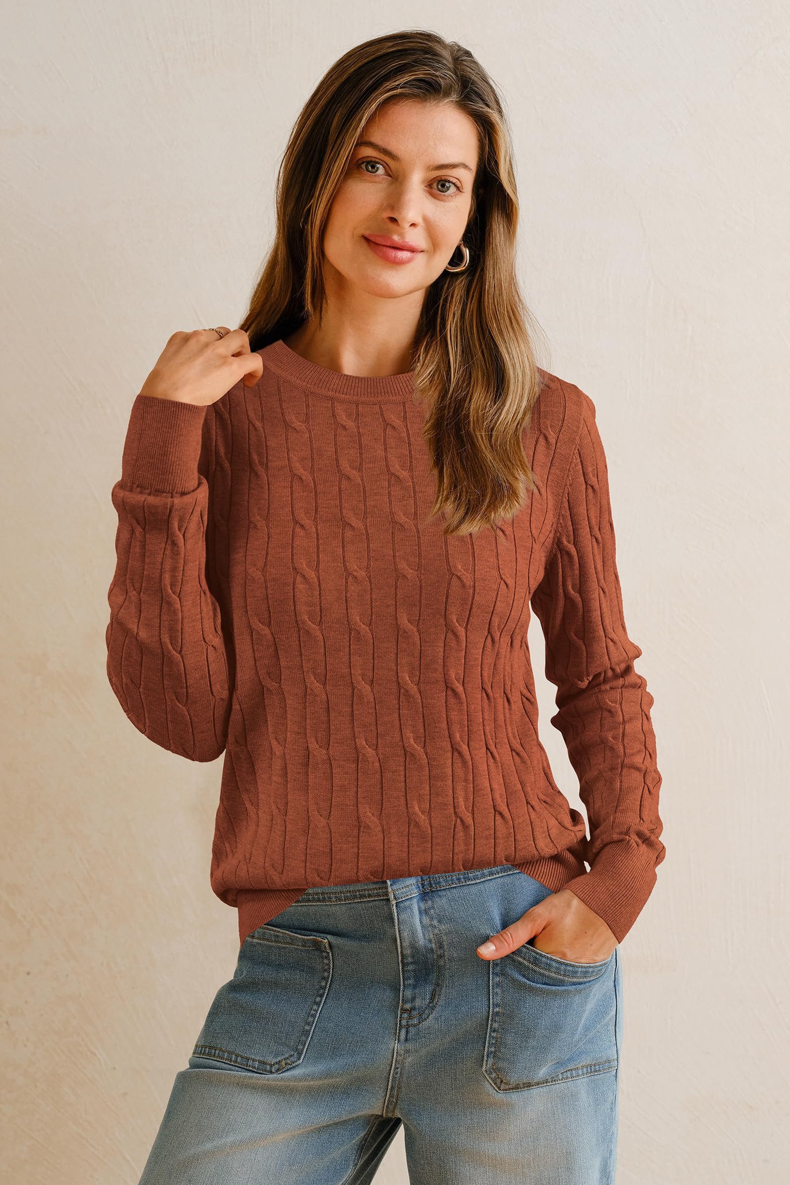 Arach&Cloz Strickpullover Damen Pullover Strickpullover Blusenoberteile Lan günstig online kaufen