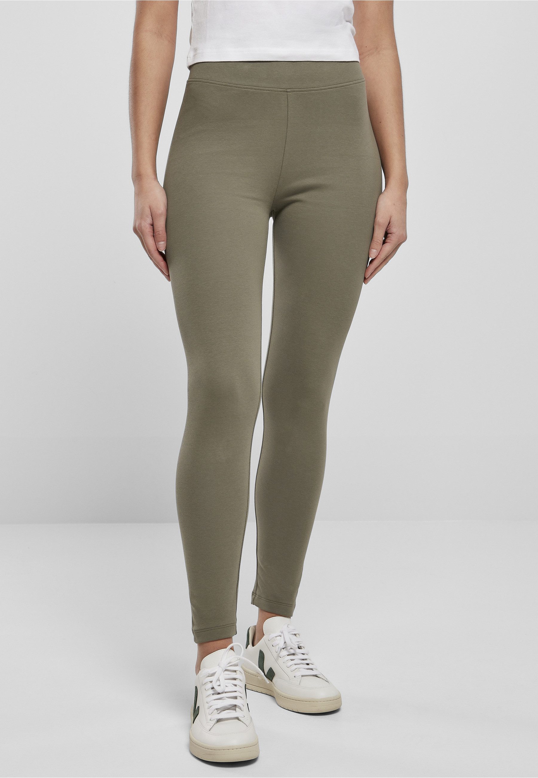 URBAN CLASSICS Leggings Urban Classics Damen Ladies High Waist Jersey Leggings (1-tlg)