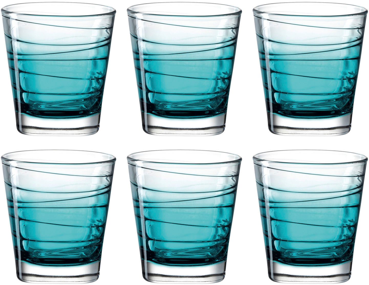 LEONARDO Whiskyglas VARIO STRUTTURA, 6-tlg., Glas, 250 ml, 6-teilig