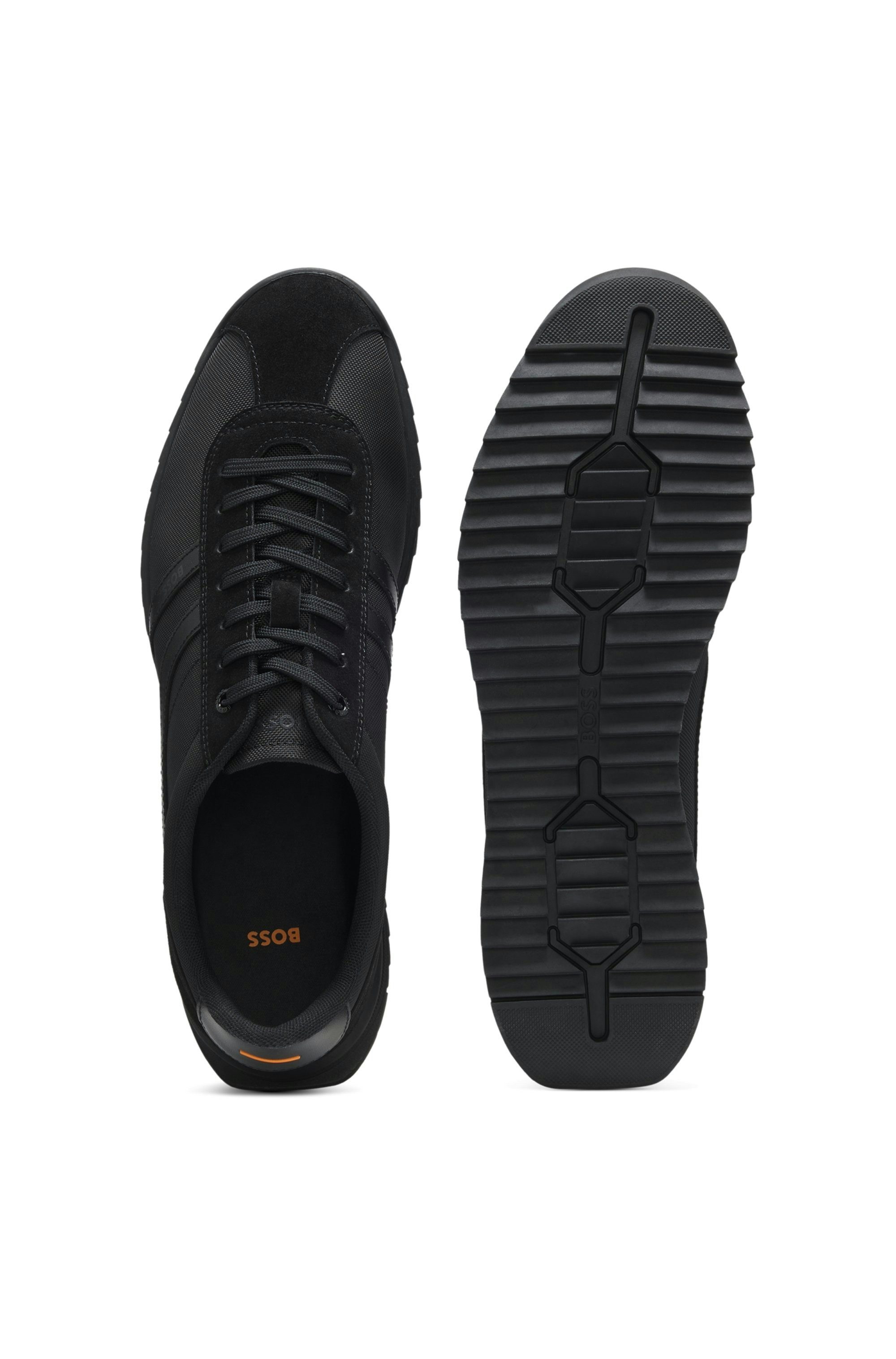 BOSS ORANGE Zayn Sneaker Schnürschuh, Halbschuh, Freizeitsneaker im Monochrom-Look