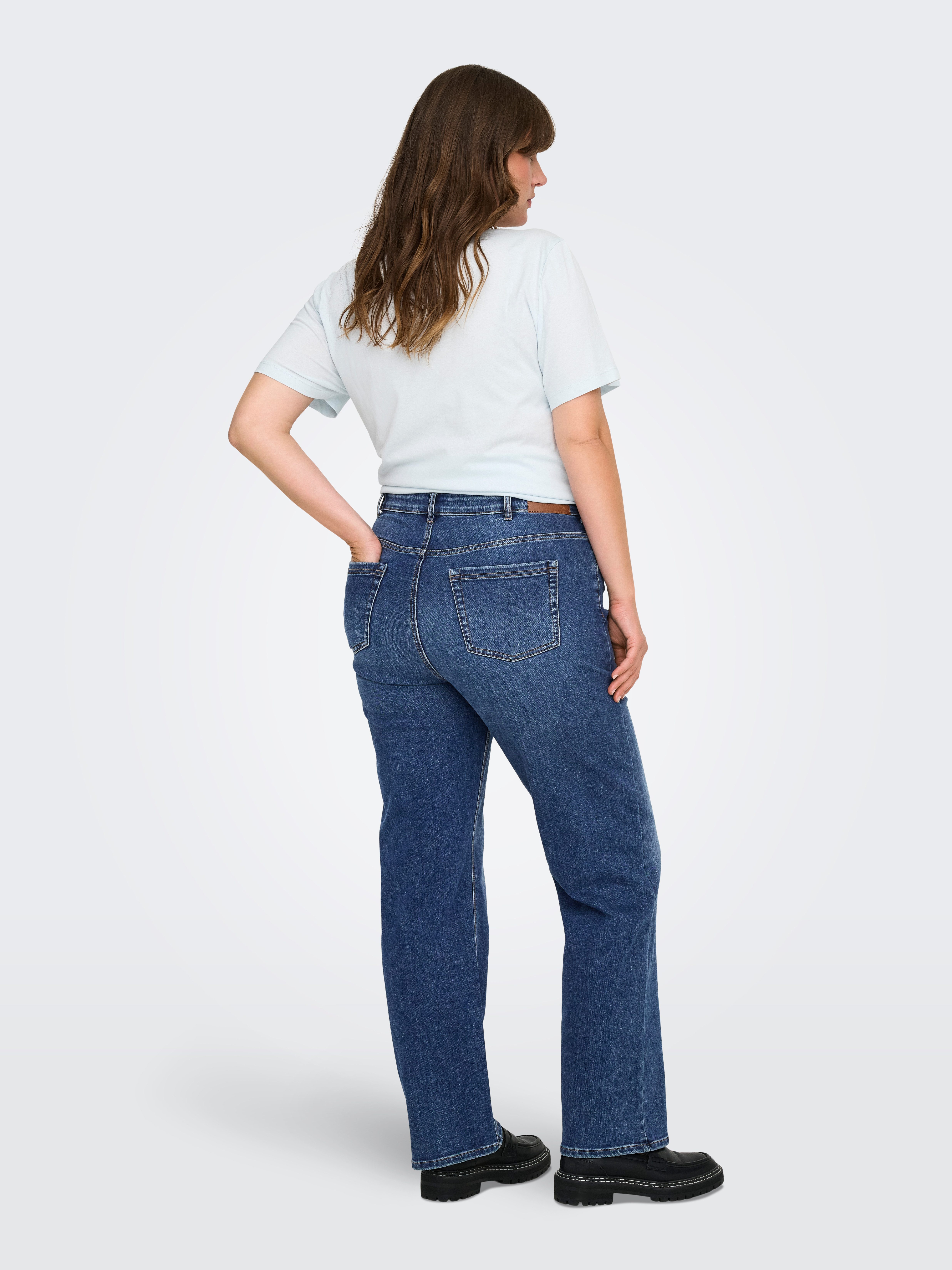 ONLY CARMAKOMA Straight-Jeans CARWILLY MID STRAIGHT DNM TAI021