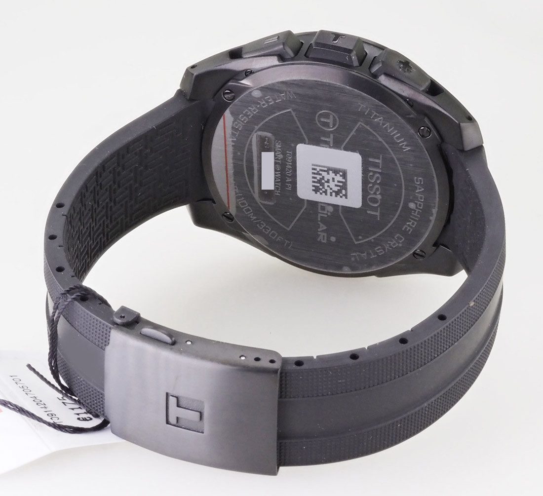 Tissot Solaruhr schweizer Herren Uhr 45 mm Ø T-Touch T0914204705701, Saphirglas