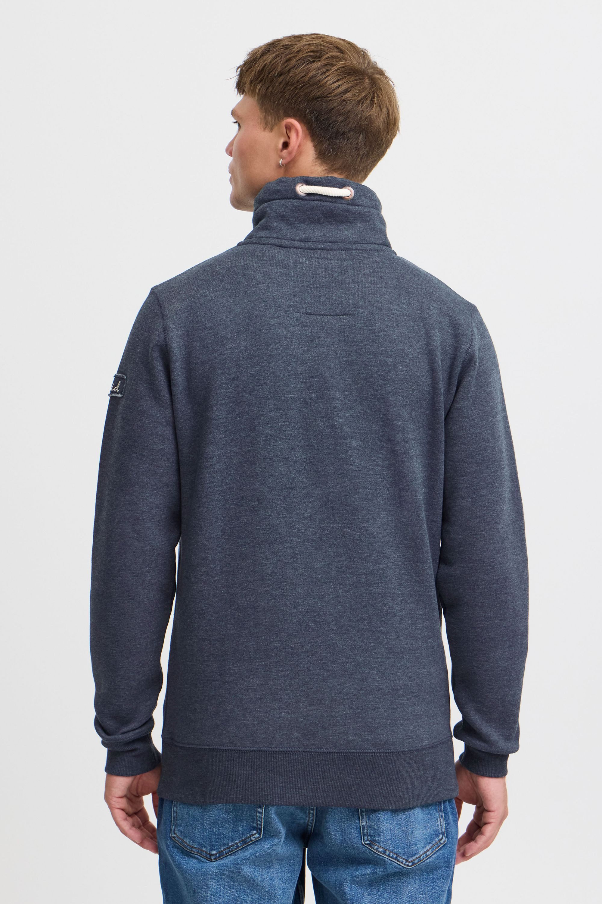 !Solid Stehkragenpullover SDTripTroyer Sweatpullover mit Knopfleiste