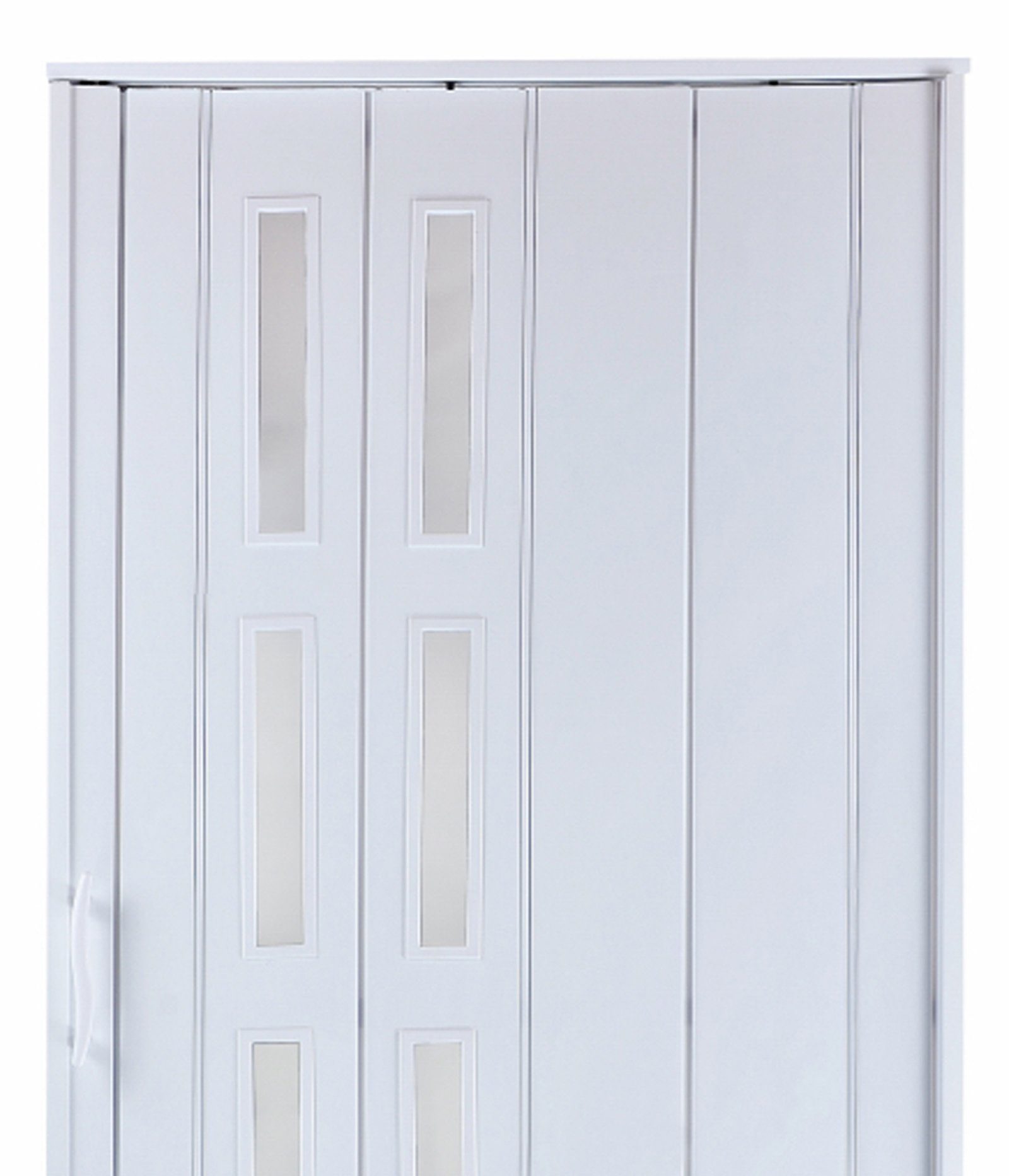 Standom Falttür Schiebetür weiß Farben Fenster H. 201 cm für Türbreite bis 80 cm st5 (1 Karton, 1-St., 1 Set), teils vormontiert – Bild 4 von 5