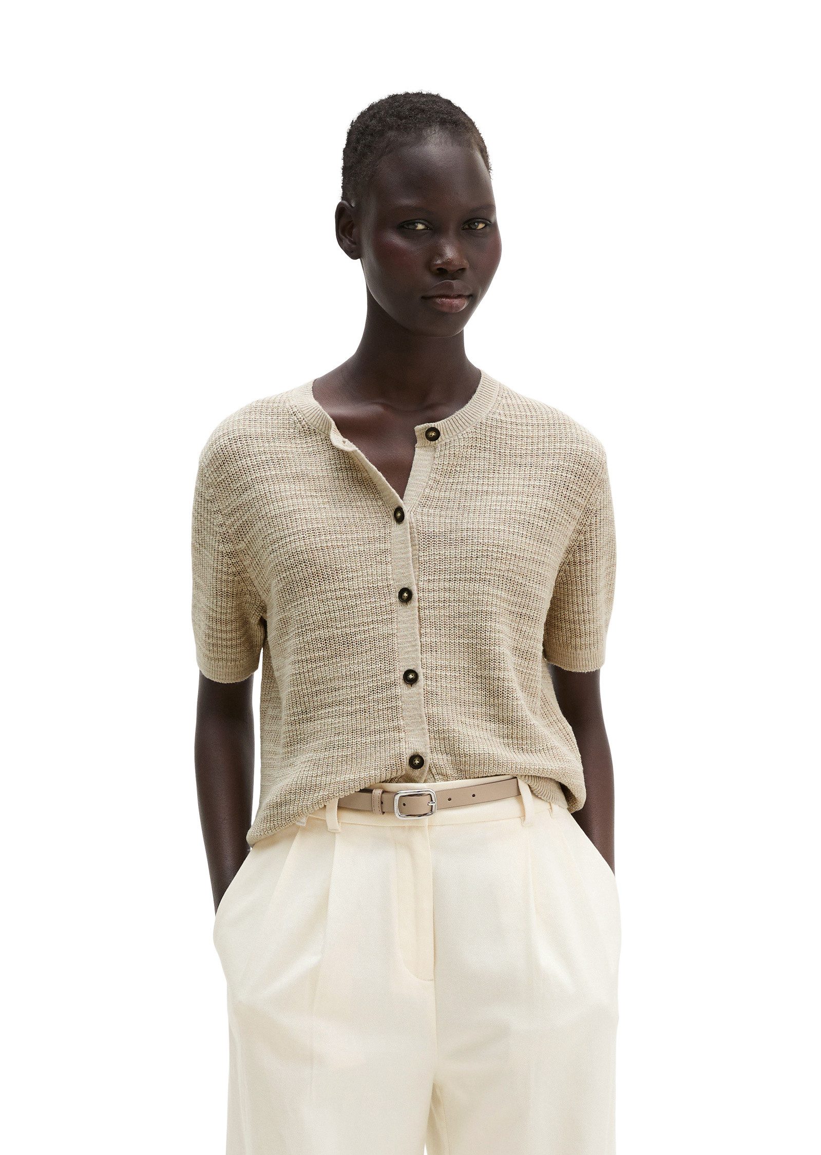 Marc O'Polo Cardigan aus Leinen-Baumwolle-Mix