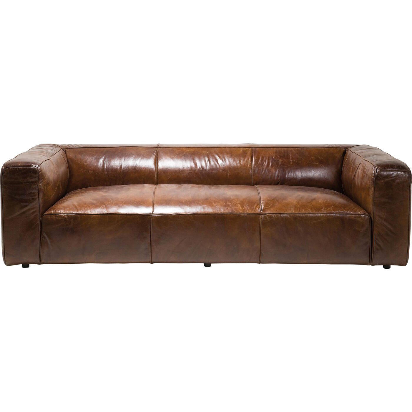 Kare Design 3-Sitzer Cubetto, Leder Sofa