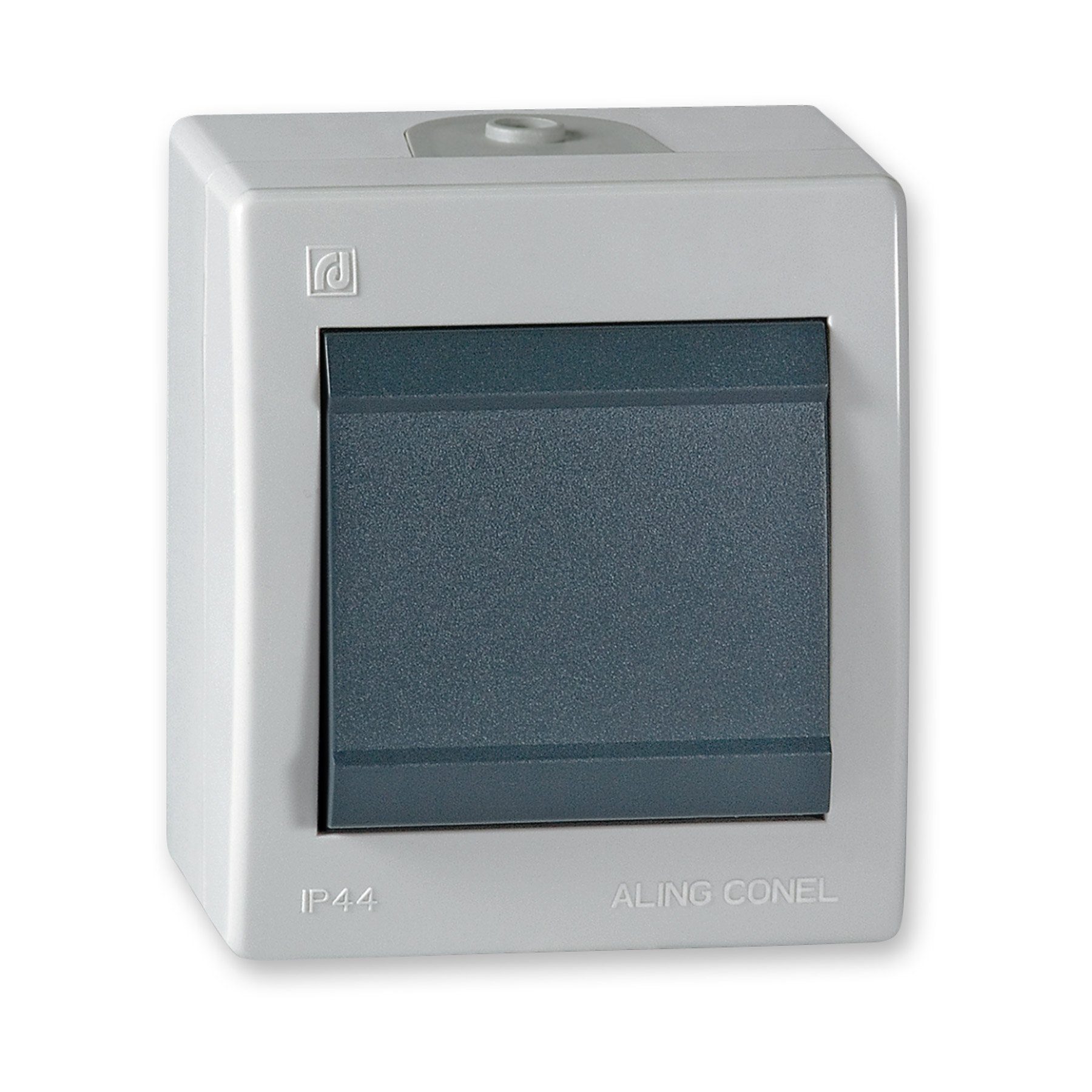 Aling Conel Lichtschalter Power Line Aufputz-Schalter ohne Glimmlampe (Packung), IP 44
