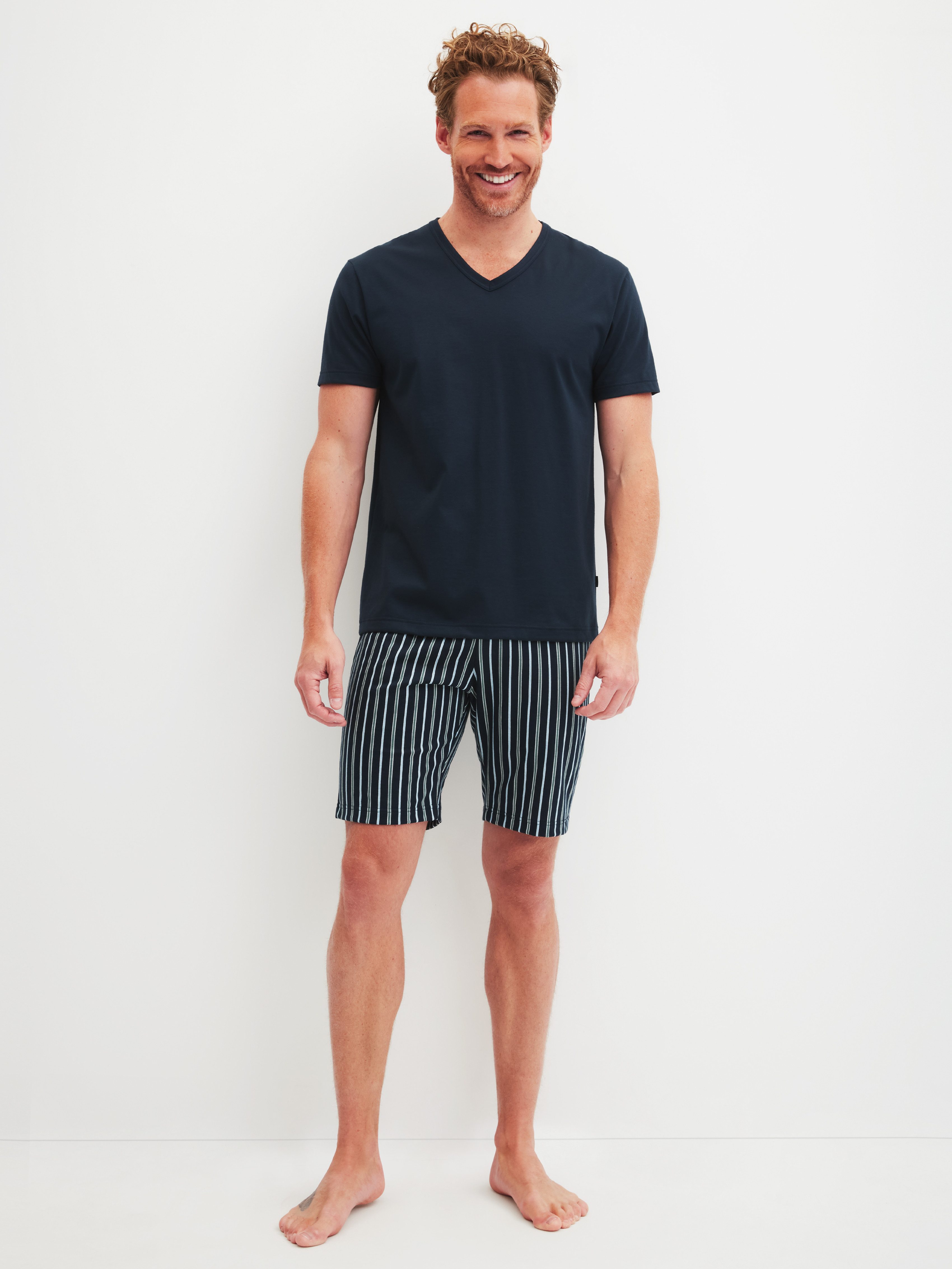 CALIDA Shorty Cotton Special (2 tlg) V-Ausschnitt, Kurzarm, Baumwolle günstig online kaufen