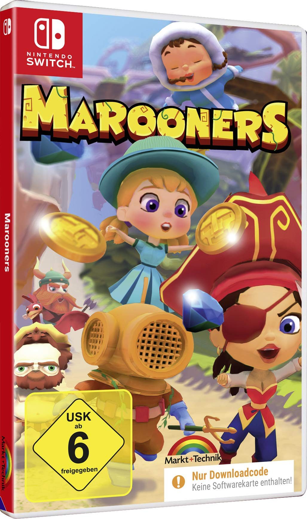 MAROONERS - das irre witzige Partyspaß Abenteuer - Nintendo Switch (Code in a Box), Nintendo Switch