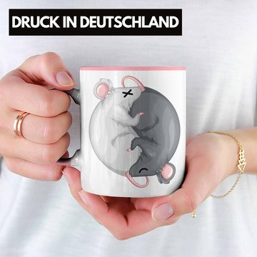 Trendation Tasse Maus Ratten Yin Yang Tiere Zeichen Japan Geschenk