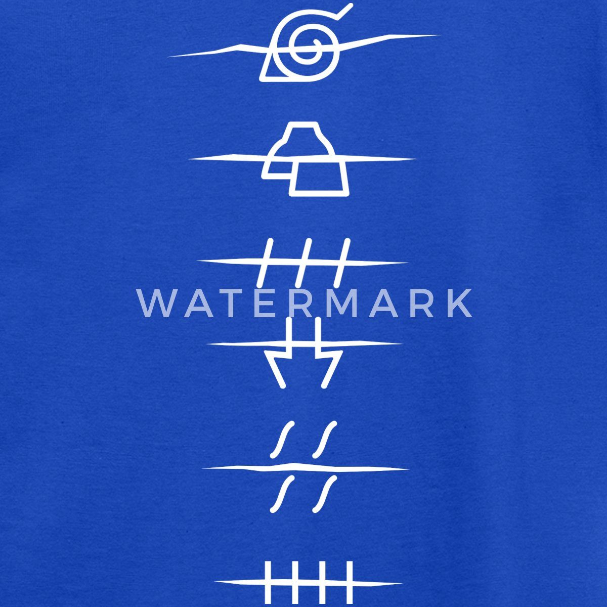 Spreadshirt T-Shirt Naruto Shippuden Anti-Symbole Der Akatsuki Teenager T-Shirt (1-tlg)