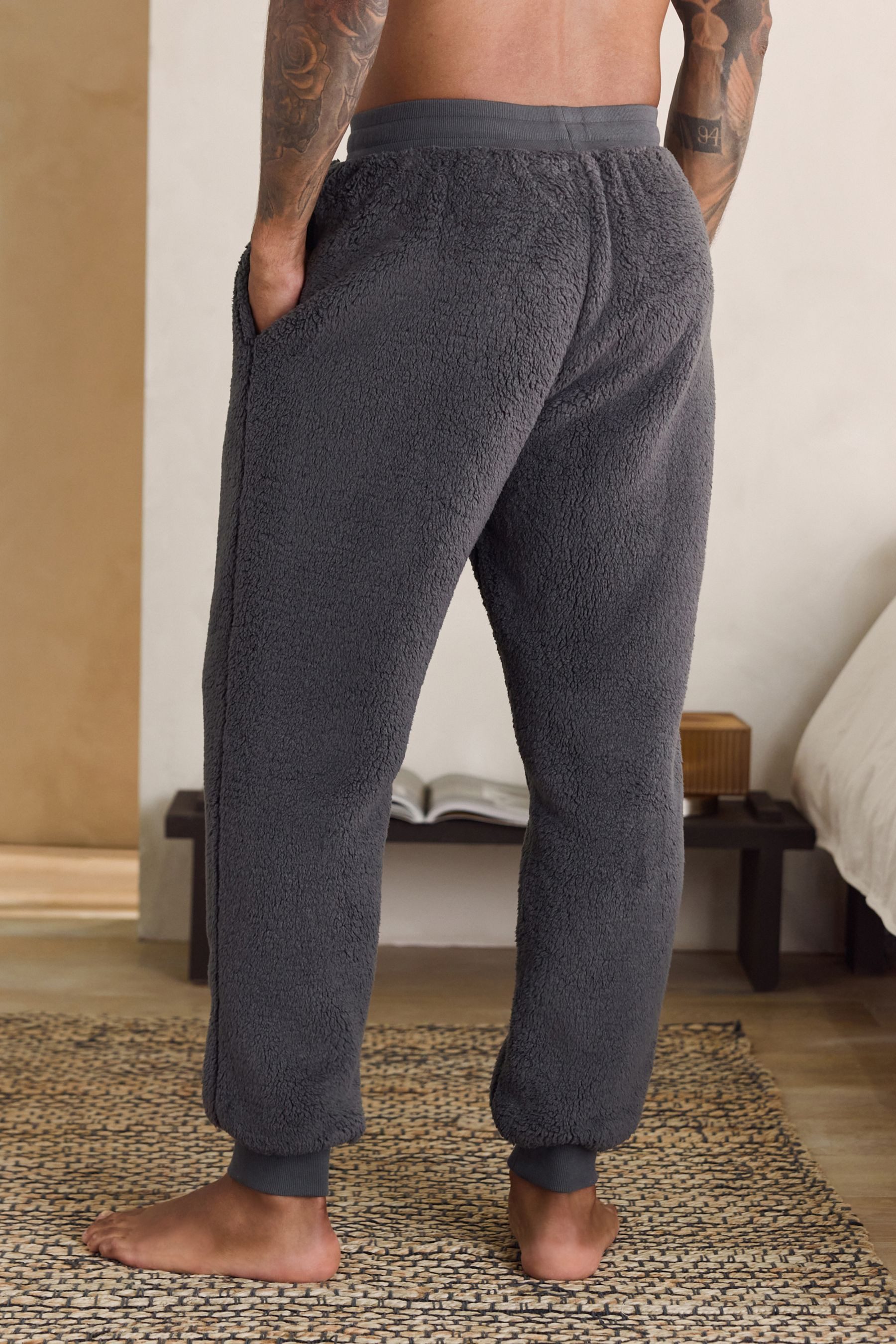 Next Jogginghose Fleece-Jogginghose mit Bündchen (1-tlg) günstig online kaufen