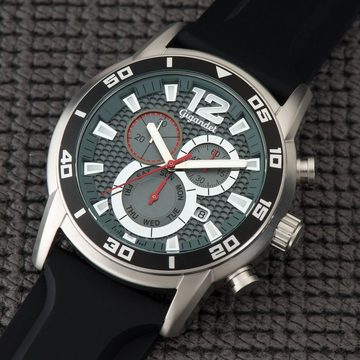 Gigandet Chronograph Speedbike, Mineralglas, Chronograph, Tages- und Datumsanzeige