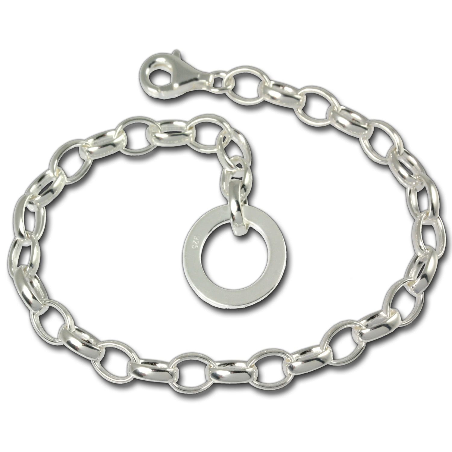 SilberDream Charm-Armband FC07XA SilberDream Charmsarmband für Silber Charms (Charmsarmbänder), Charmsarmband, 925 Sterling Silber, Farbe: silber, Made-In Germany