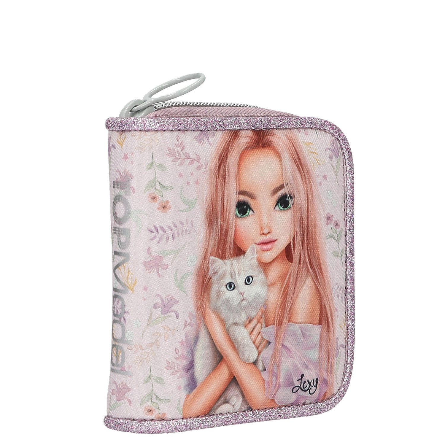 Depesche Federtasche Depesche Kinder Portemonnaie TOPModel BLooming Kitty Flieder – Bild 4 von 4