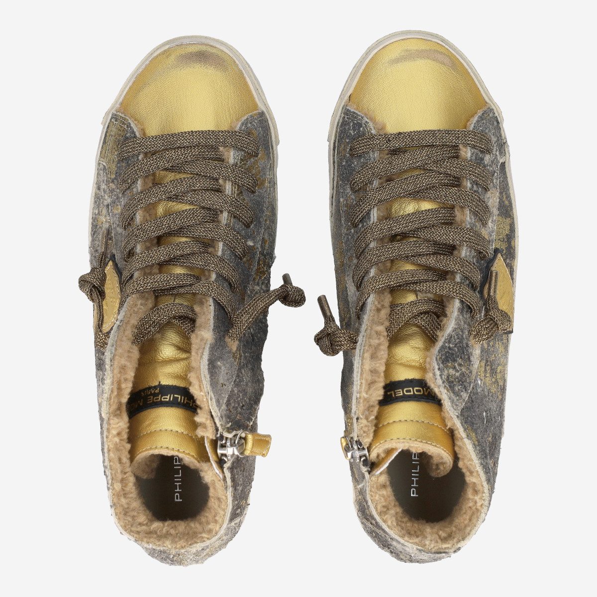 PHILIPPE MODEL Philippe Model PRSX HIGH, Sneaker, Gold, Damen Sneaker