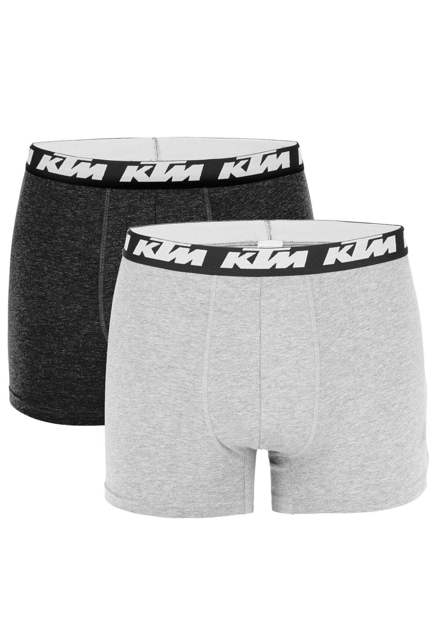 KTM Boxershorts Grey Light Dark (2-St) Man Pack X2 Cotton Boxer / Grey