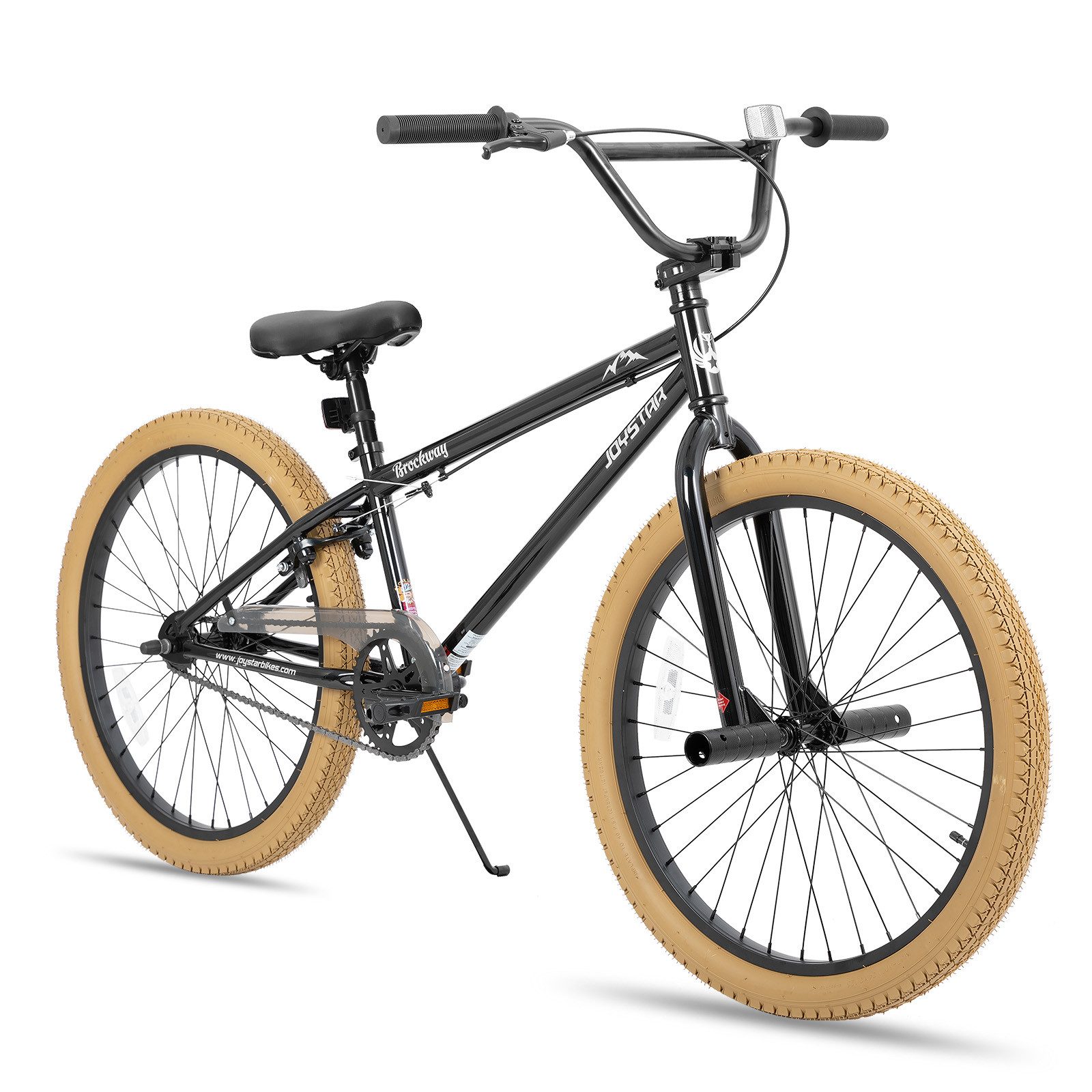 JOYSTAR Kinderfahrrad 20 Zoll BMX Fahrrad für Jungen Mädchen im Alter von 7-12 Jahren, Freestyle, Doppelbremsen, 2 pegs, Kettenschutz, Singlespeed