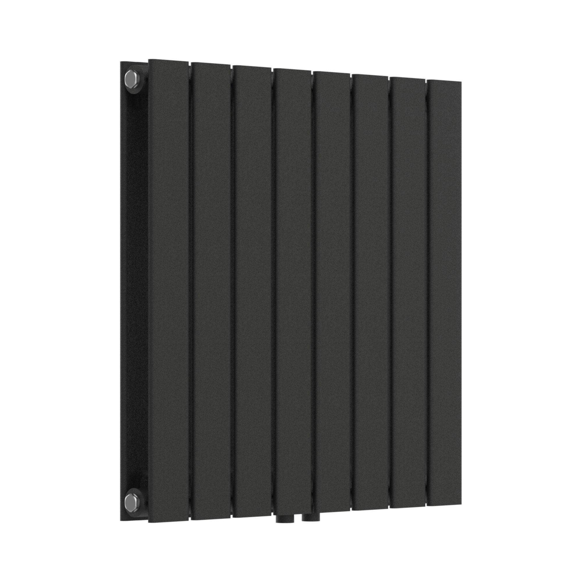 neu.haus Designheizkörper, »Nore« Flachheizkörper 60x60cm Doppellagig Schwarz 809W