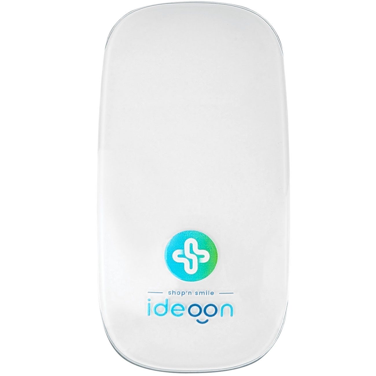 shop'n smile ideoon Ultraschlanke Bluetooth Maus mit Akku kabellose wiederaufladbare PC Maus (Bluetooth, Bluetooth 5.1, kompakt 11,3x5,7x2,2 cm, 500 mAh 3,7 V Akku)