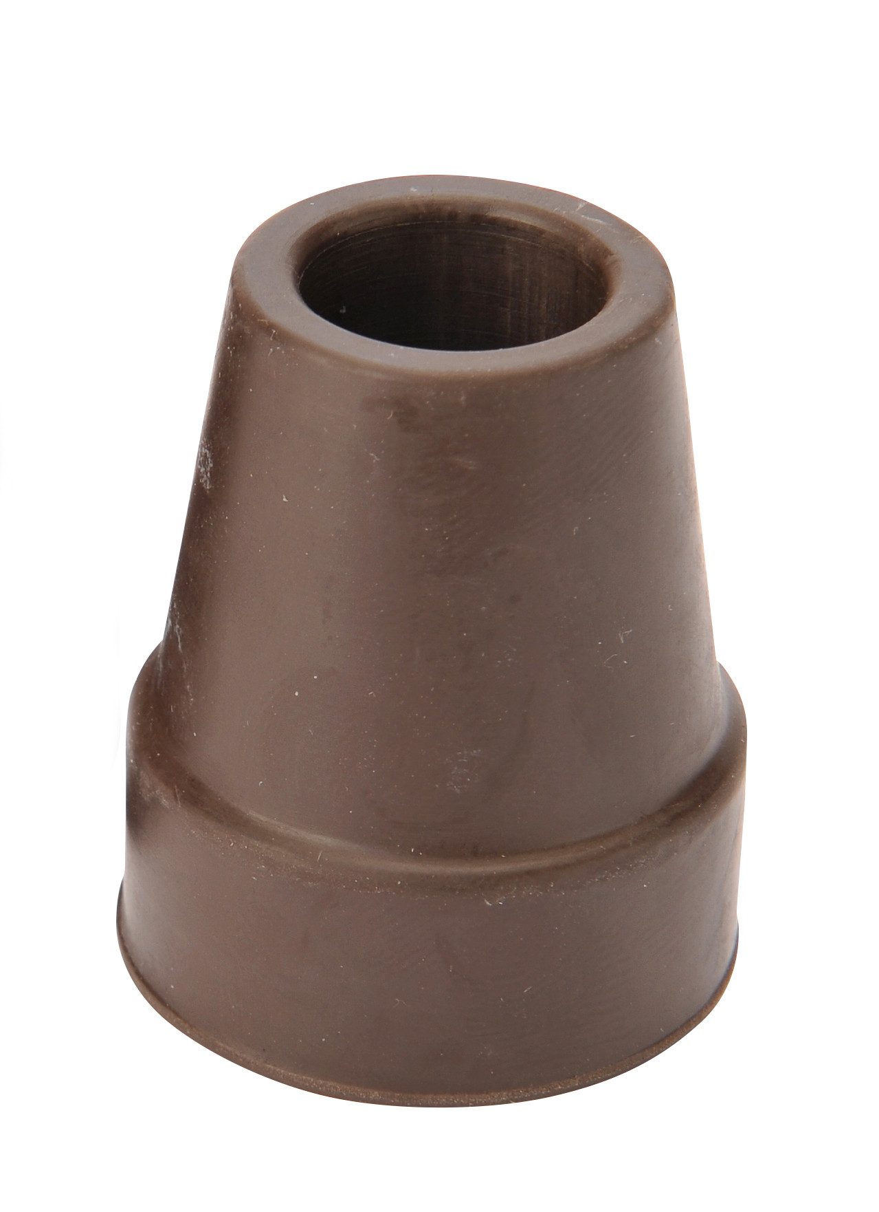 Stockshop Gehstock Ersatzgummi, 18mm, braun, für Metallstöcke, m. Metalleinlage