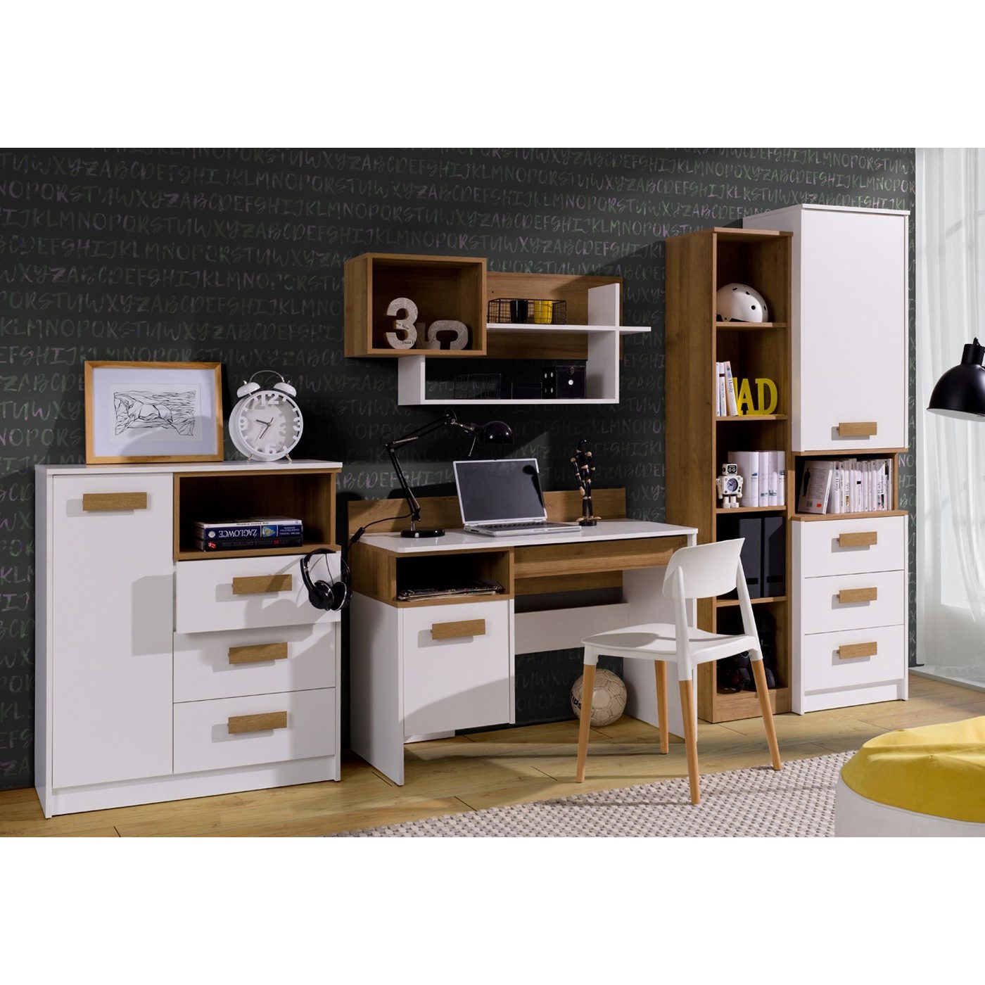 Marmex Möbel Mehrzweckschrank-Set Grant SET 01, Scharniere Soft-Close