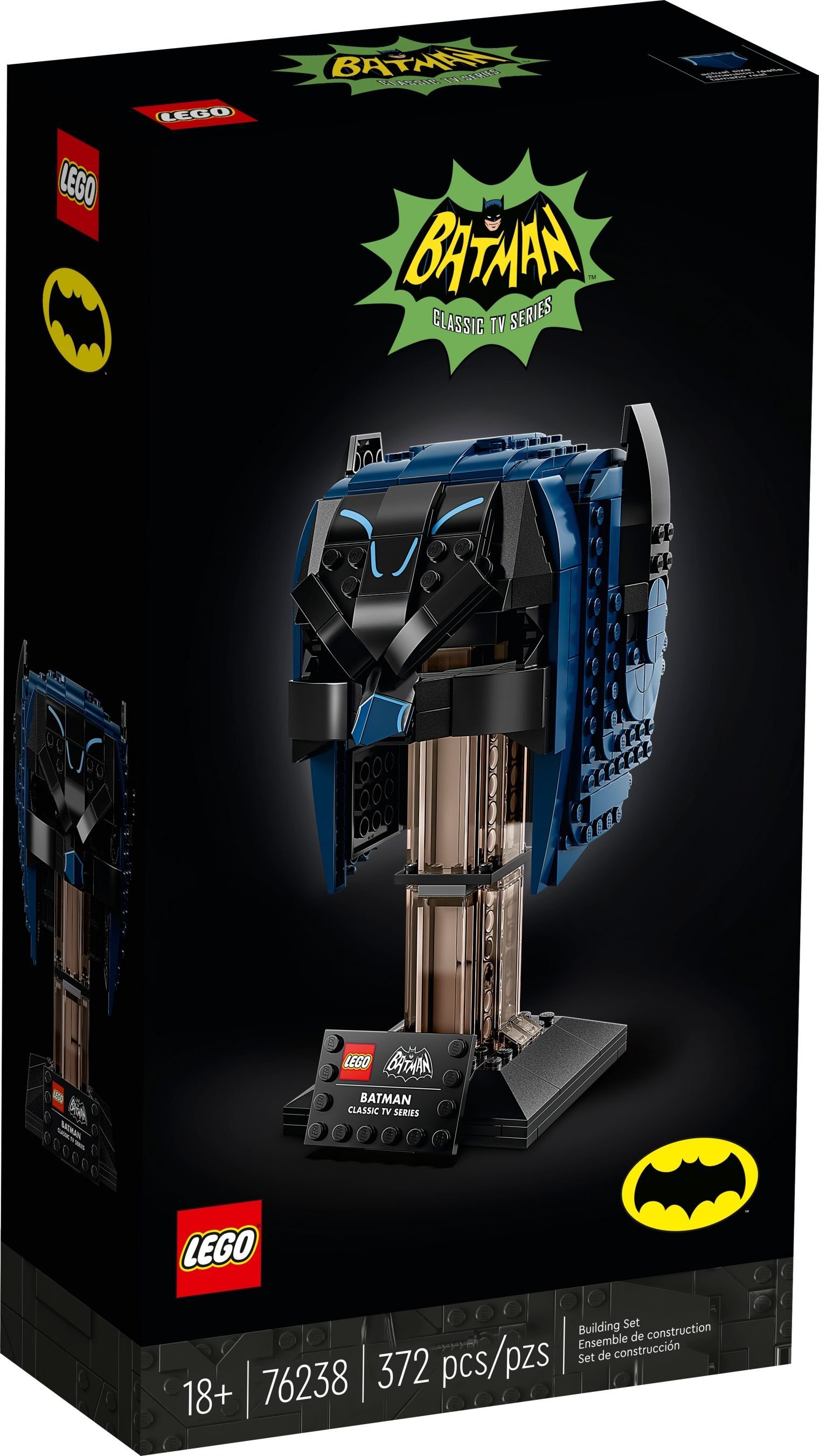LEGO® Konstruktionsspielsteine LEGO® DC - Batman™ Maske aus dem TV-Klassiker, (372 St)