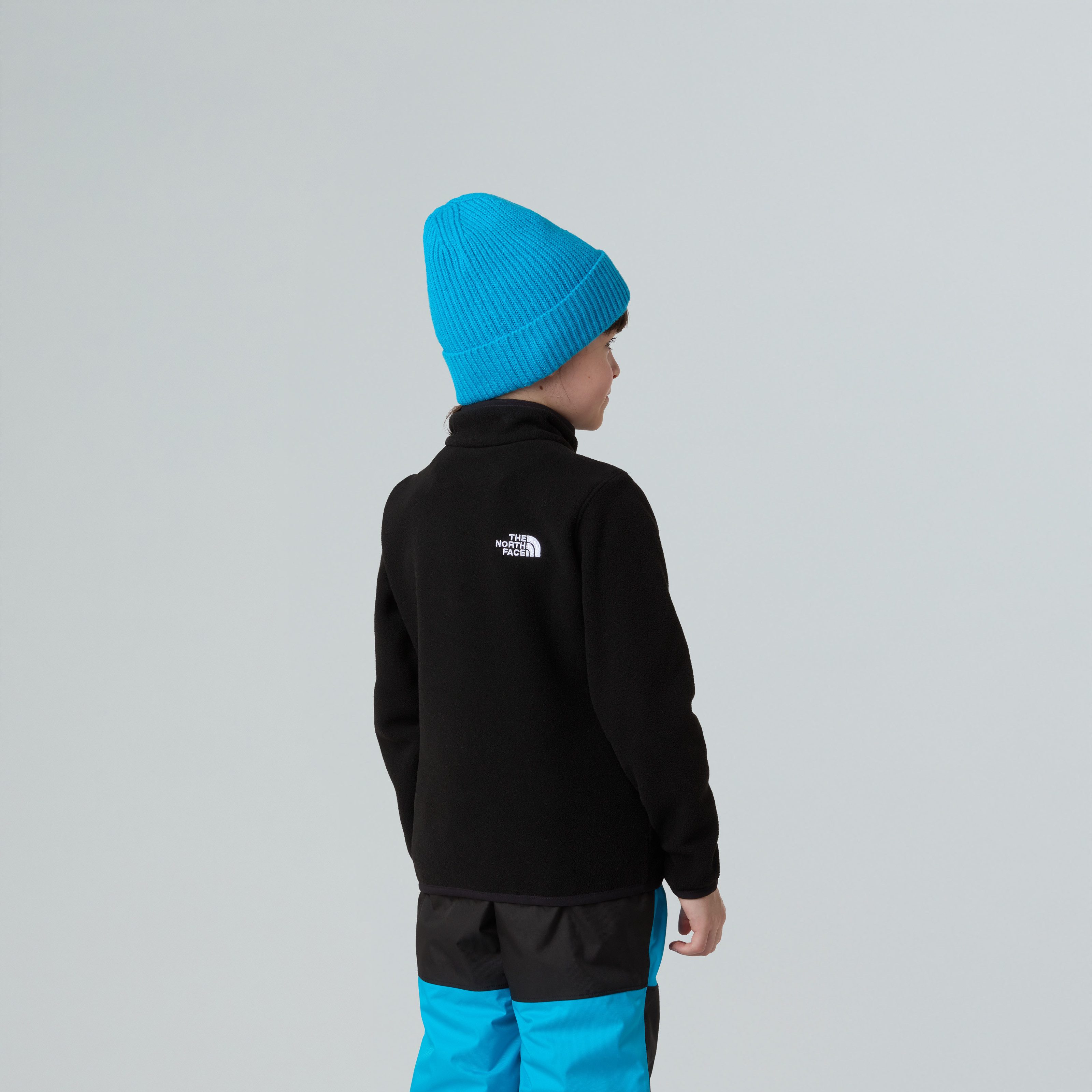 The North Face Strickfleece-Pullover aus Polyester, mit Stehkragen, mit Kinnschutz